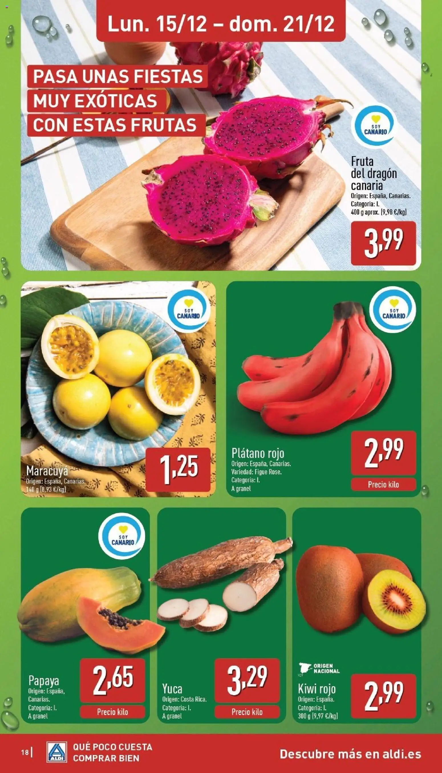 Aldi folleto Canarias │ válido desde el 15.12.2025 | Página: 18 | Productos: Kiwi