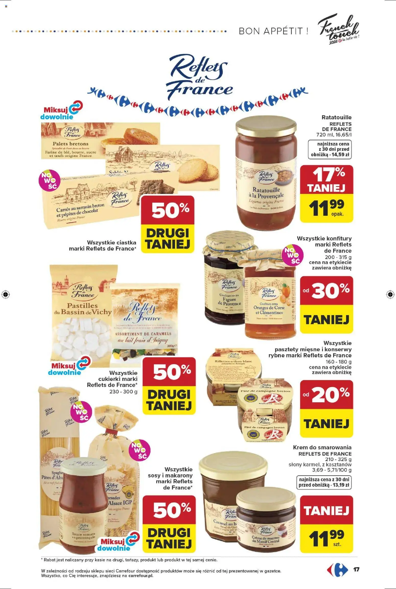 Carrefour gazetka od 13.04.2026 | Strona: 19 | Produkty: Makarony, Cukierki, Ciastka, Krem