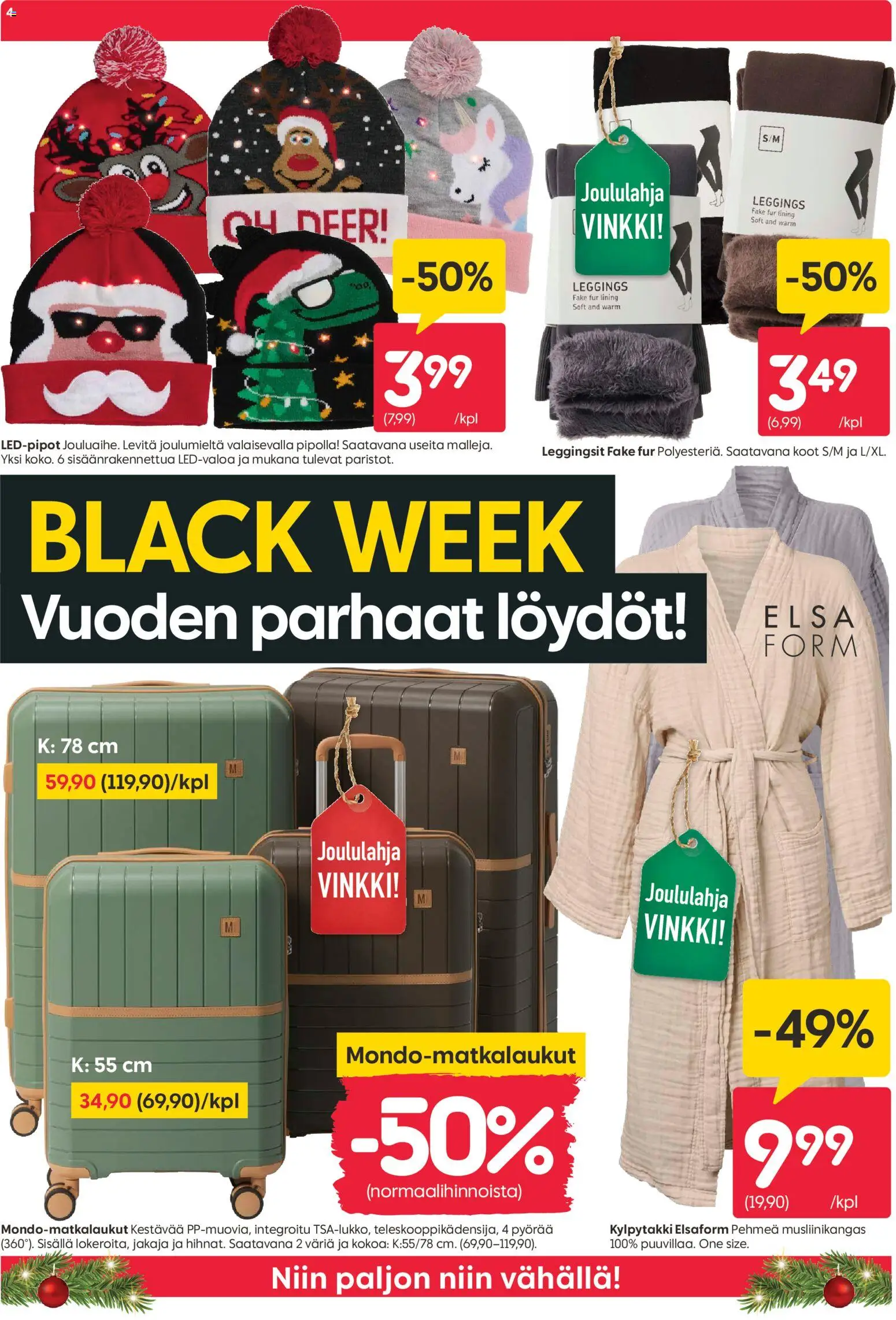 Rusta - Black Friday – voimassa 24.11.2025 alkaen | Sivu: 4 | Tuotteet: Leggingsit, Kylpytakki