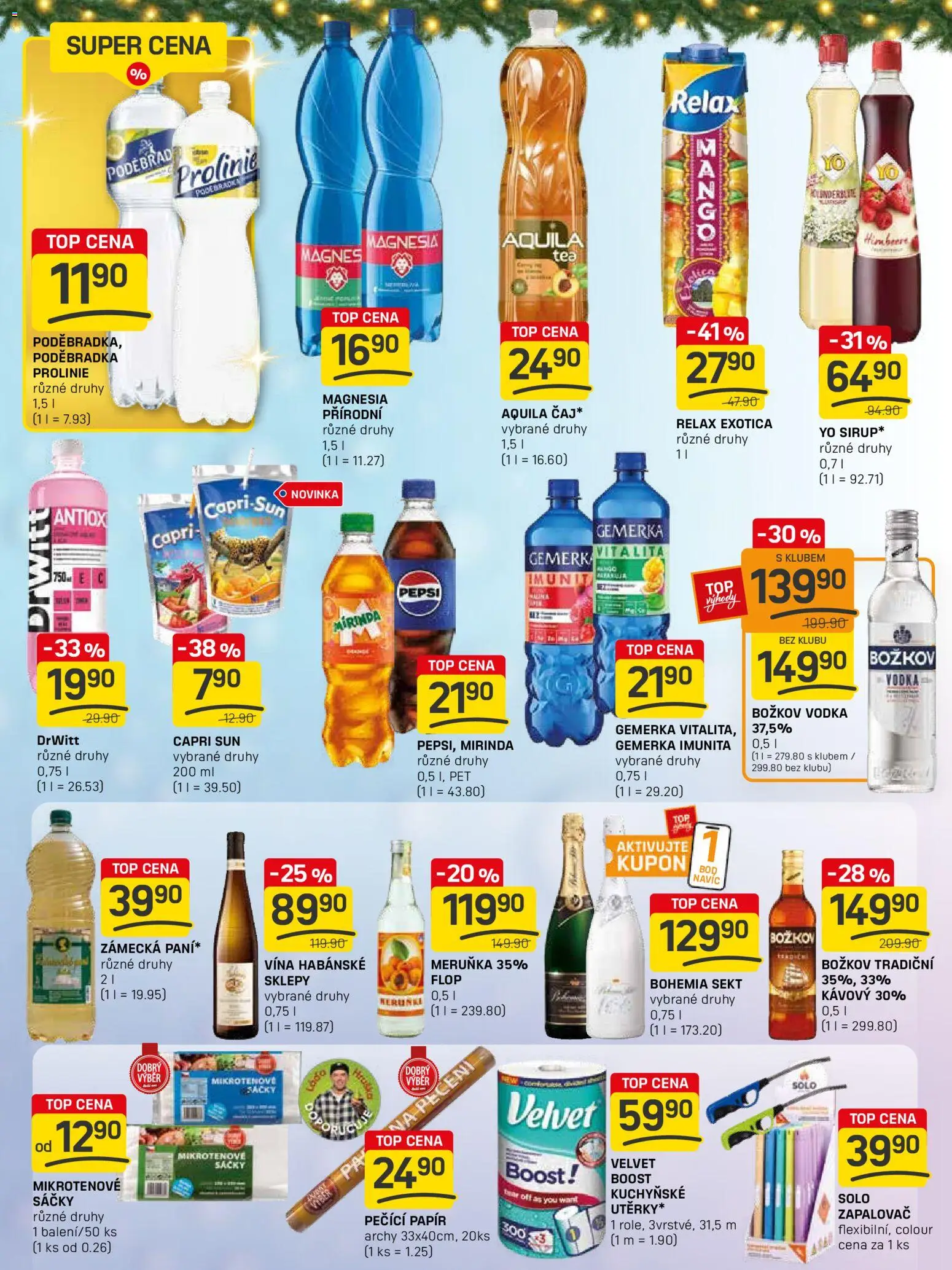 Flop leták - FlopTop od 10.12.2025 | Strana: 10 | Produkty: Pepsi, Sekt, Capri Sun, Aquila