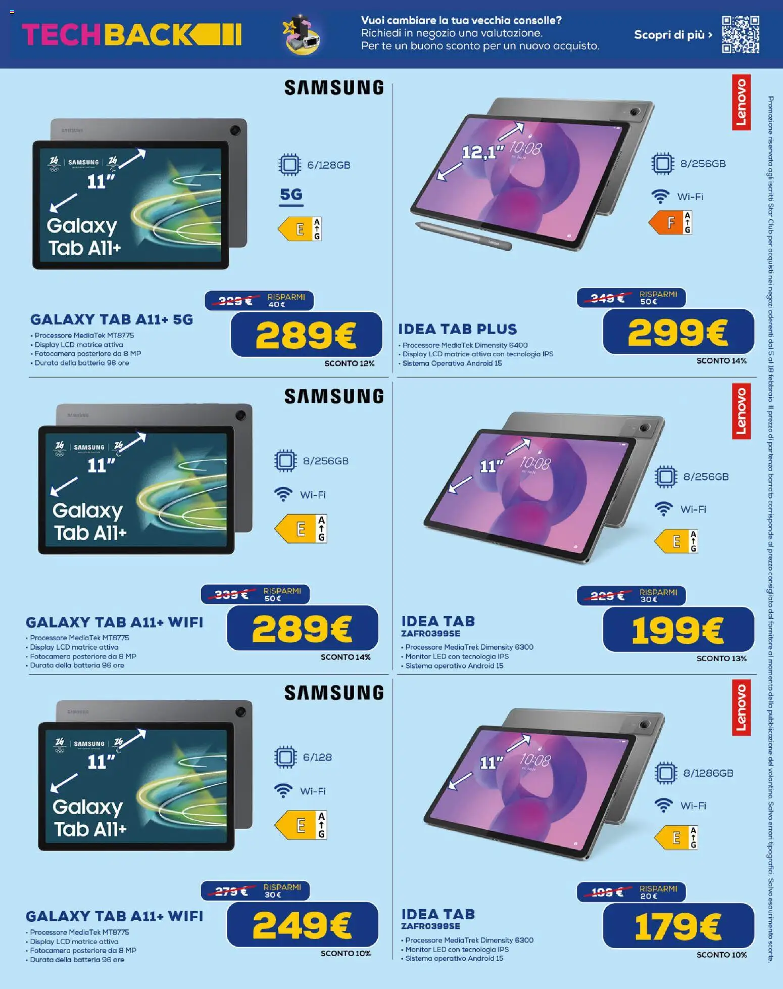Volantino Euronics del 05.02.2026 | Pagina: 15 | Prodotti: Monitor, Fotocamera, Batteria, Samsung