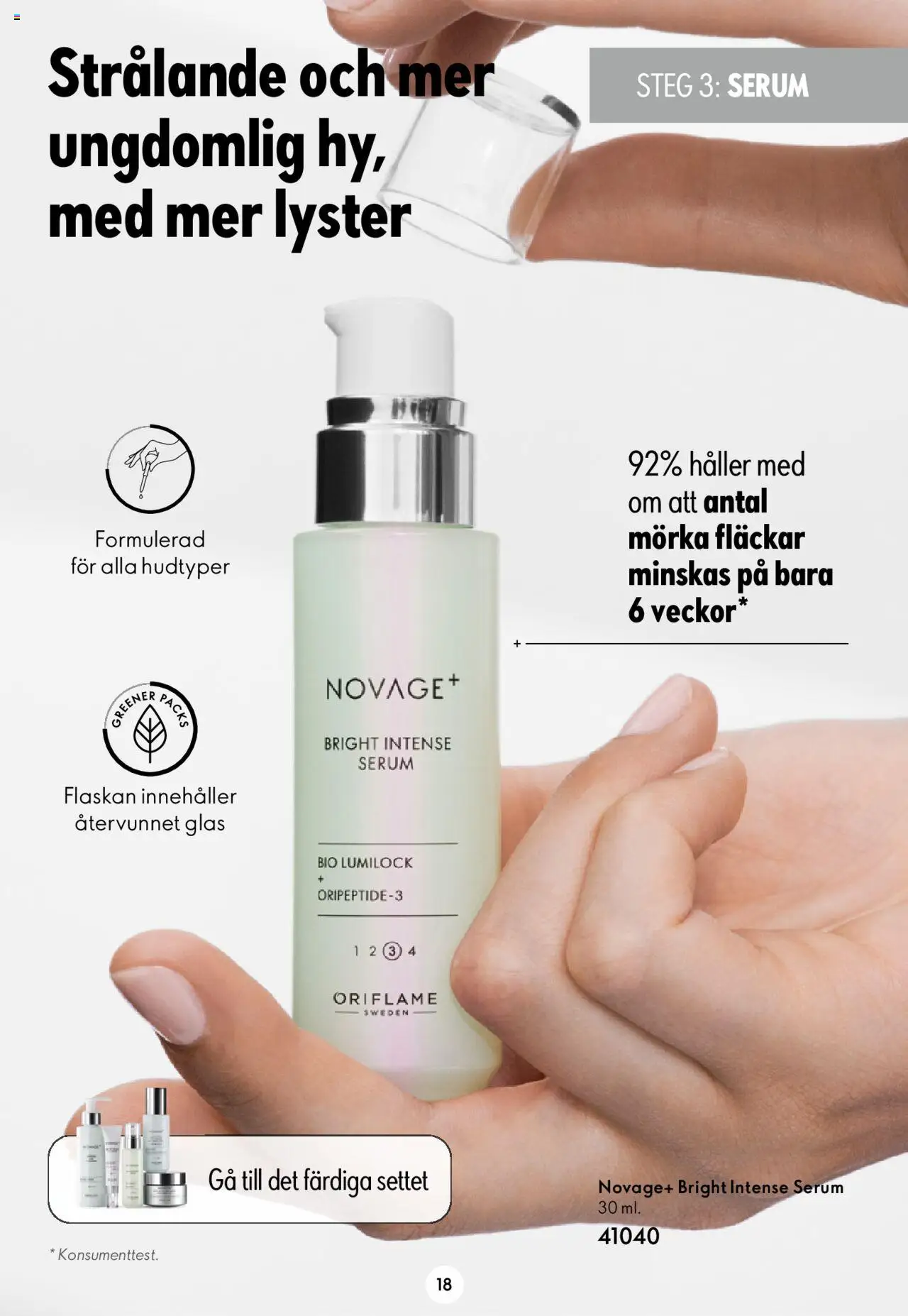 Oriflame reklamblad aktuell från 23.11.2023 | Sida: 18 | Produkter: Serum