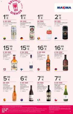MAXIMA akcijos nuo 18.09.2025 | Puslapis: 8 | Prekių: Degtinė, Vynas, Alus