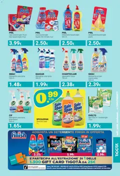 Anteprima del volantino SMAC detergente casa spray 650 ml, Household detergent spray 650 ml valido a partire dal 01.03.2026 | Pagina: 19 | Prodotti: Limone, Lime, Lavastoviglie, Arancia