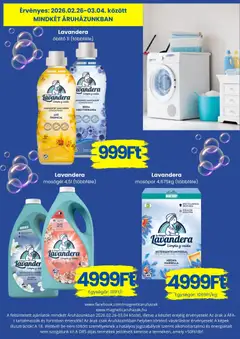 Magnetic Akciós újság - amely érvényes a következő dátumtól: 26.02.2026 | Oldal: 8 | Termékek: Mosógél, Öblítő, Mosópor