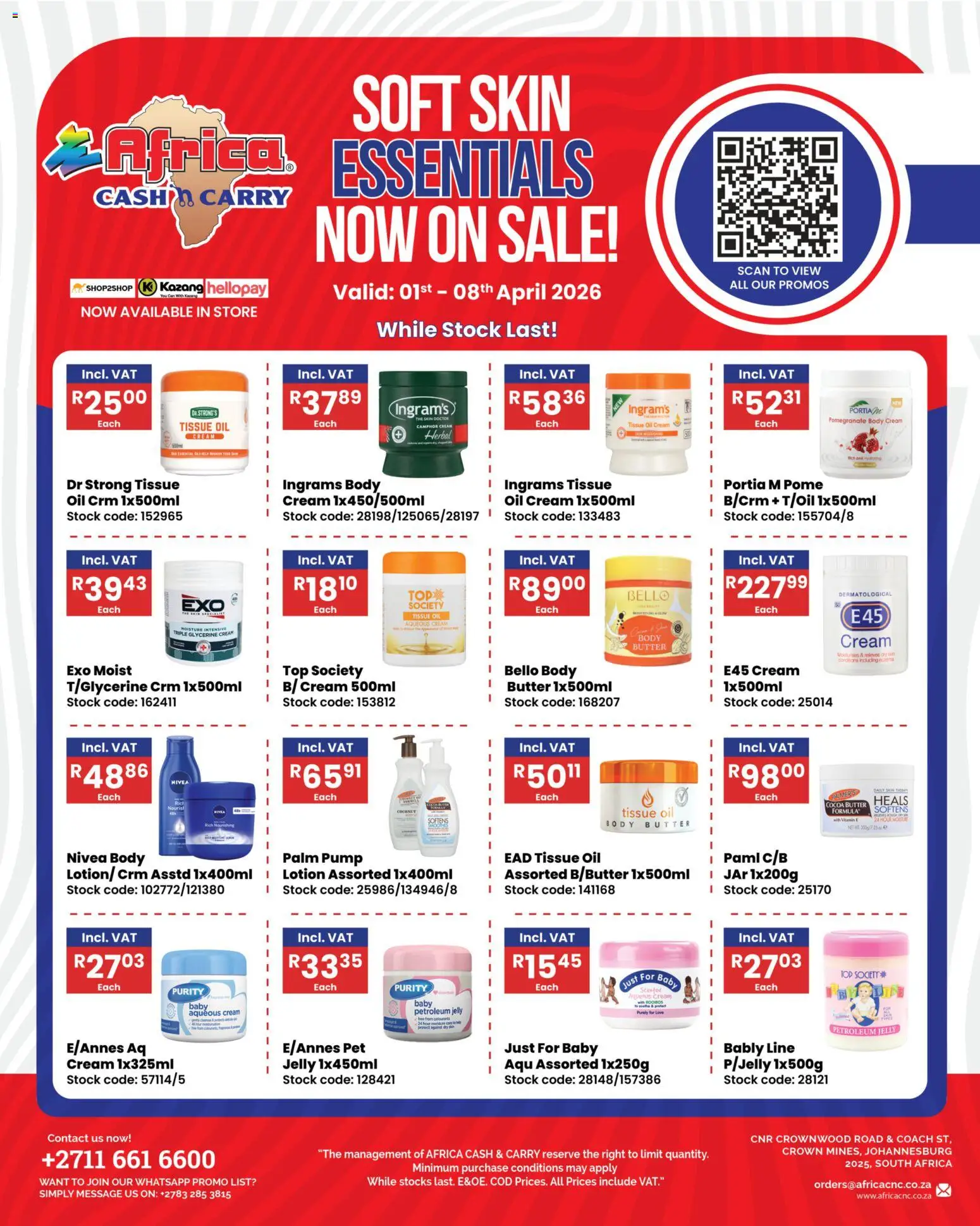 New Africa Cash & Carry catalogue – valid from 01.04.2026 | Page: 1