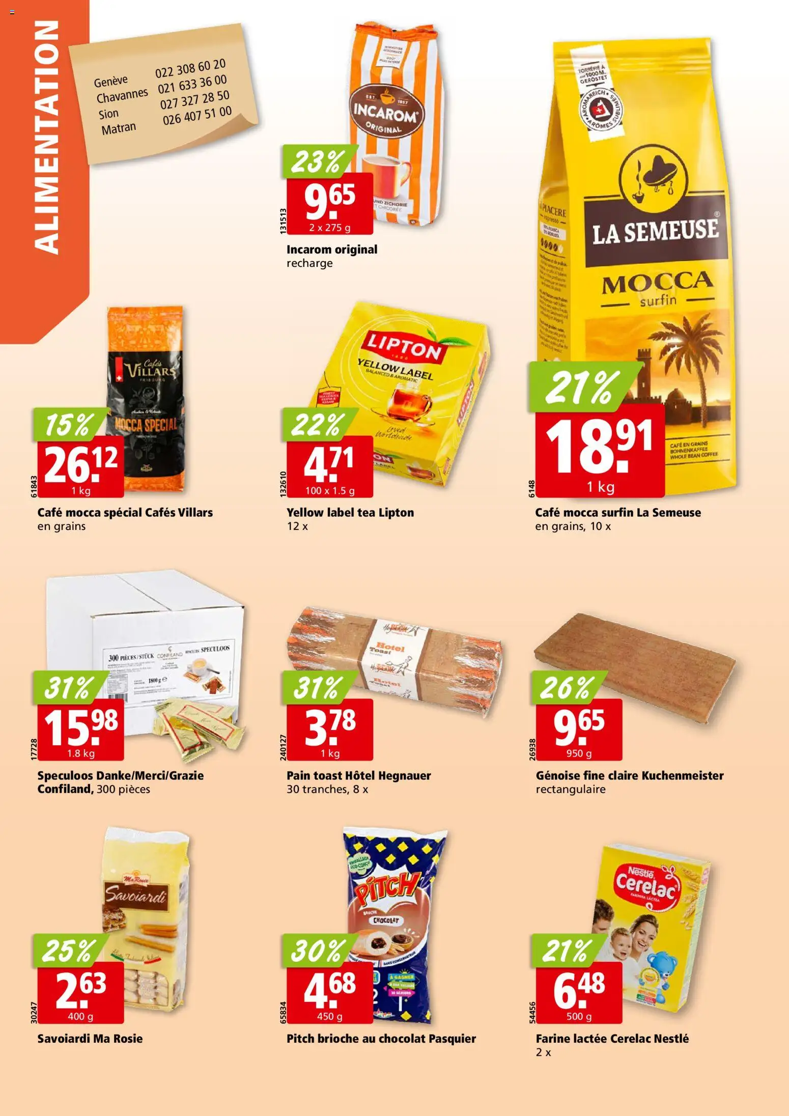 Aligro aktionen Chavannes, Matran, Genève, Sion – gültig ab 23.03.2026 | Seite: 18