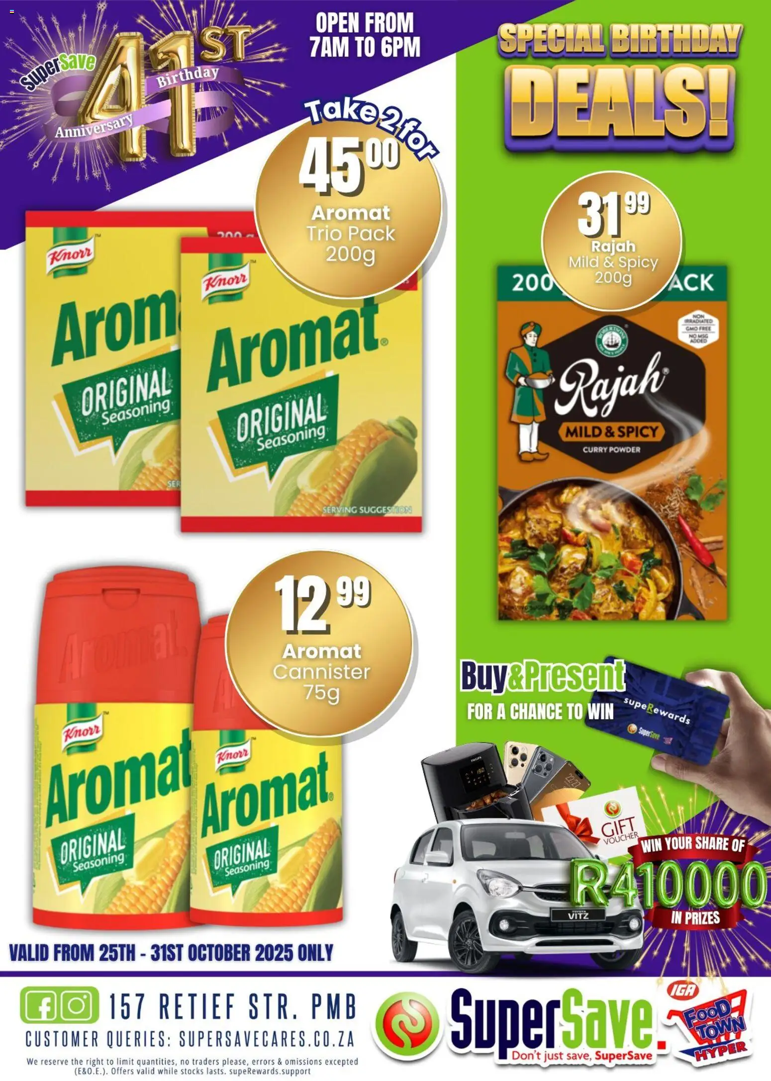 New Super Save catalogue – valid from 25.10.2025 | Page: 51 | Products: Cannister, Powder, Seasoning, Curry powder