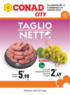 Anteprima del volantino Conad City Lazio catalogo valido a partire dal 13.08.2025