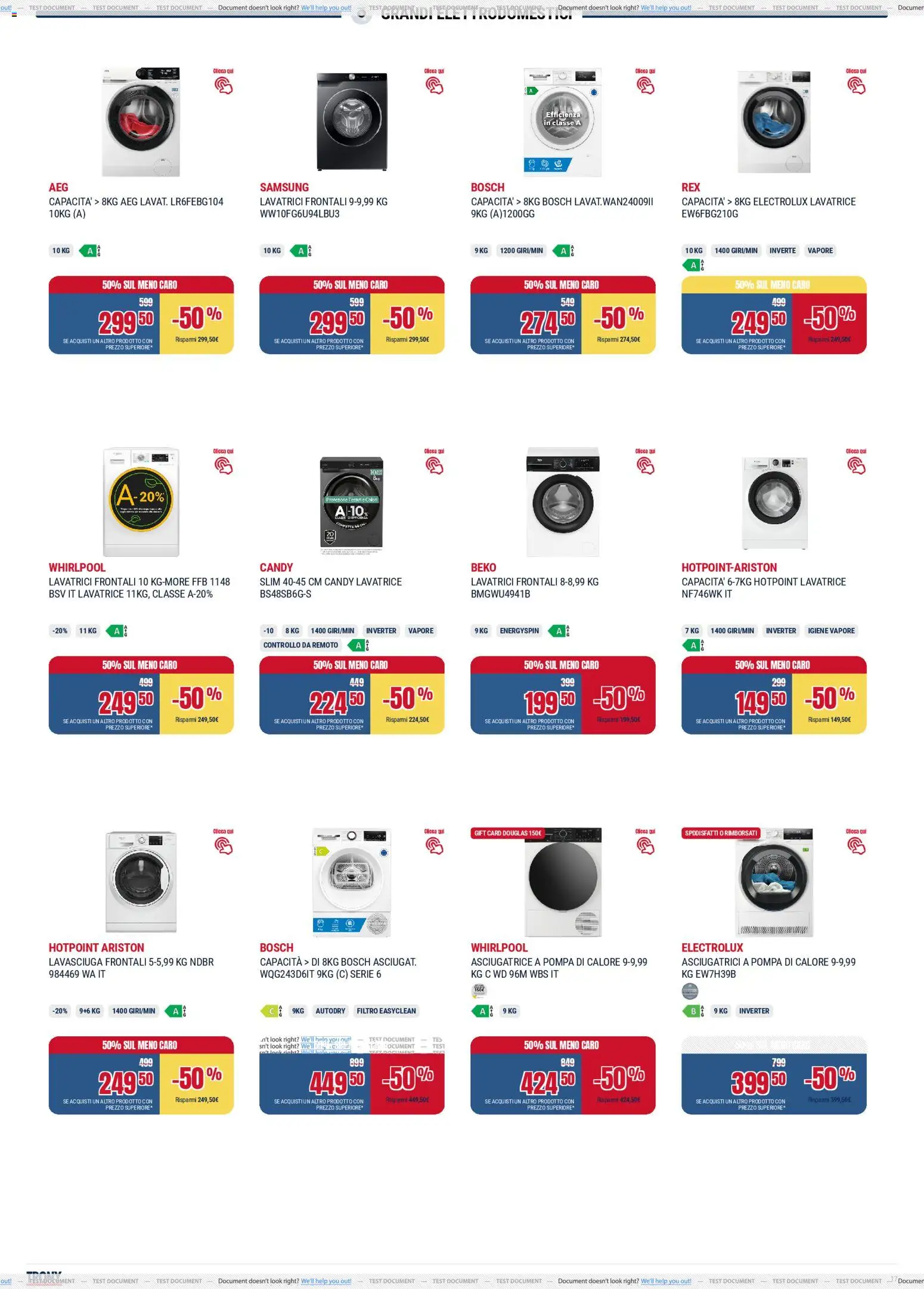 Volantino Trony del 04.12.2025 | Pagina: 17 | Prodotti: Lavasciuga, Lavatrice, Asciugatrice, Samsung