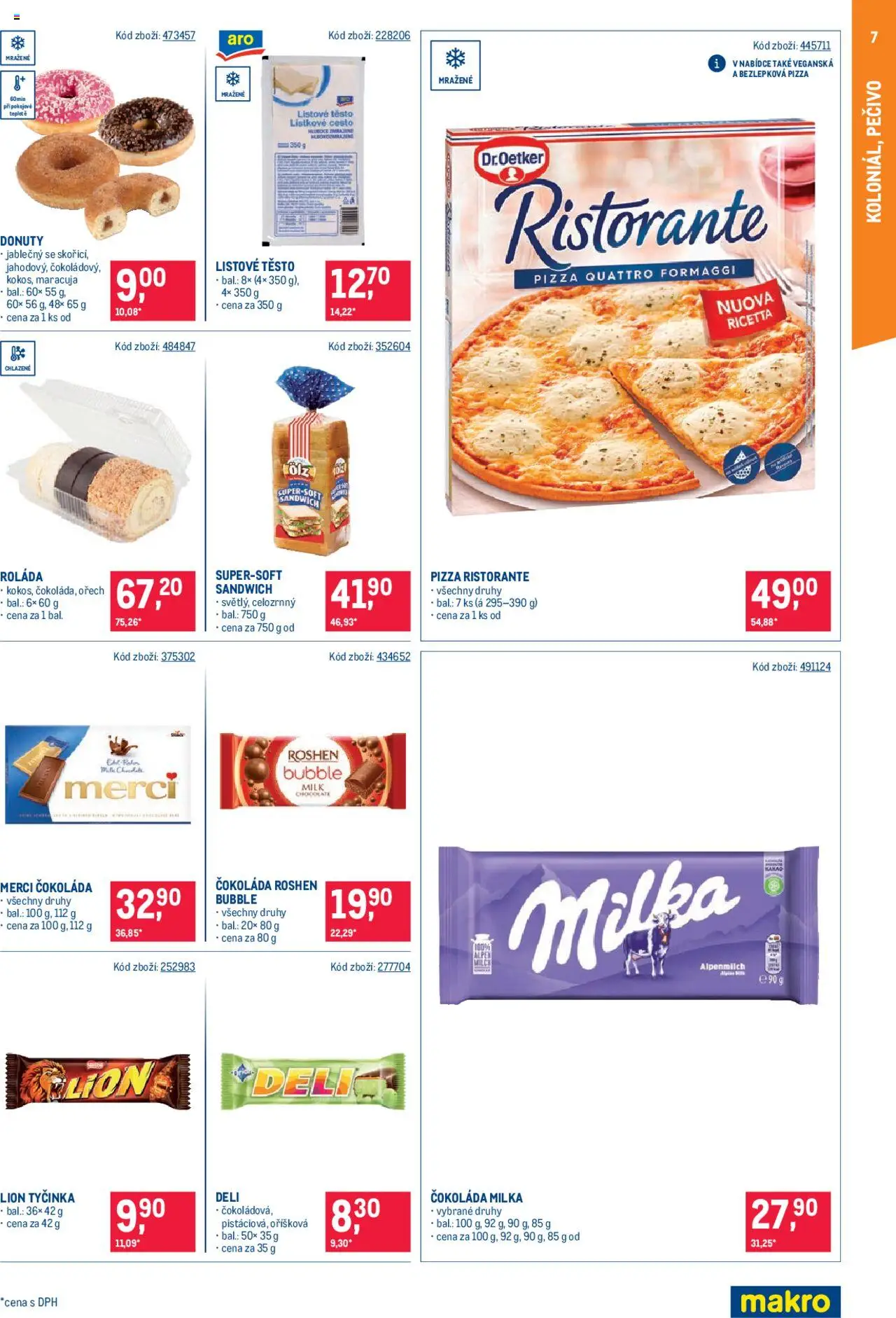 Makro leták - Maloobchod od 10.09.2025 | Strana: 7 | Produkty: Maracuja, Čokoláda milka, Listové těsto, Těsto