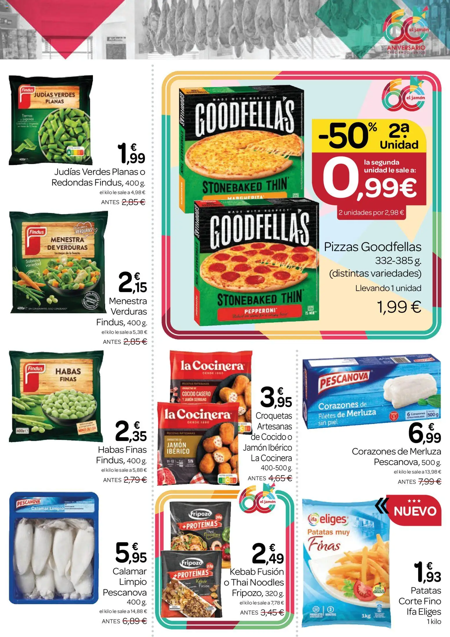 Supermercados El Jamón folleto │ válido desde el 26.03.2026 | Página: 19 | Productos: Jamón ibérico, Jamón, Filetes de merluza, Croquetas