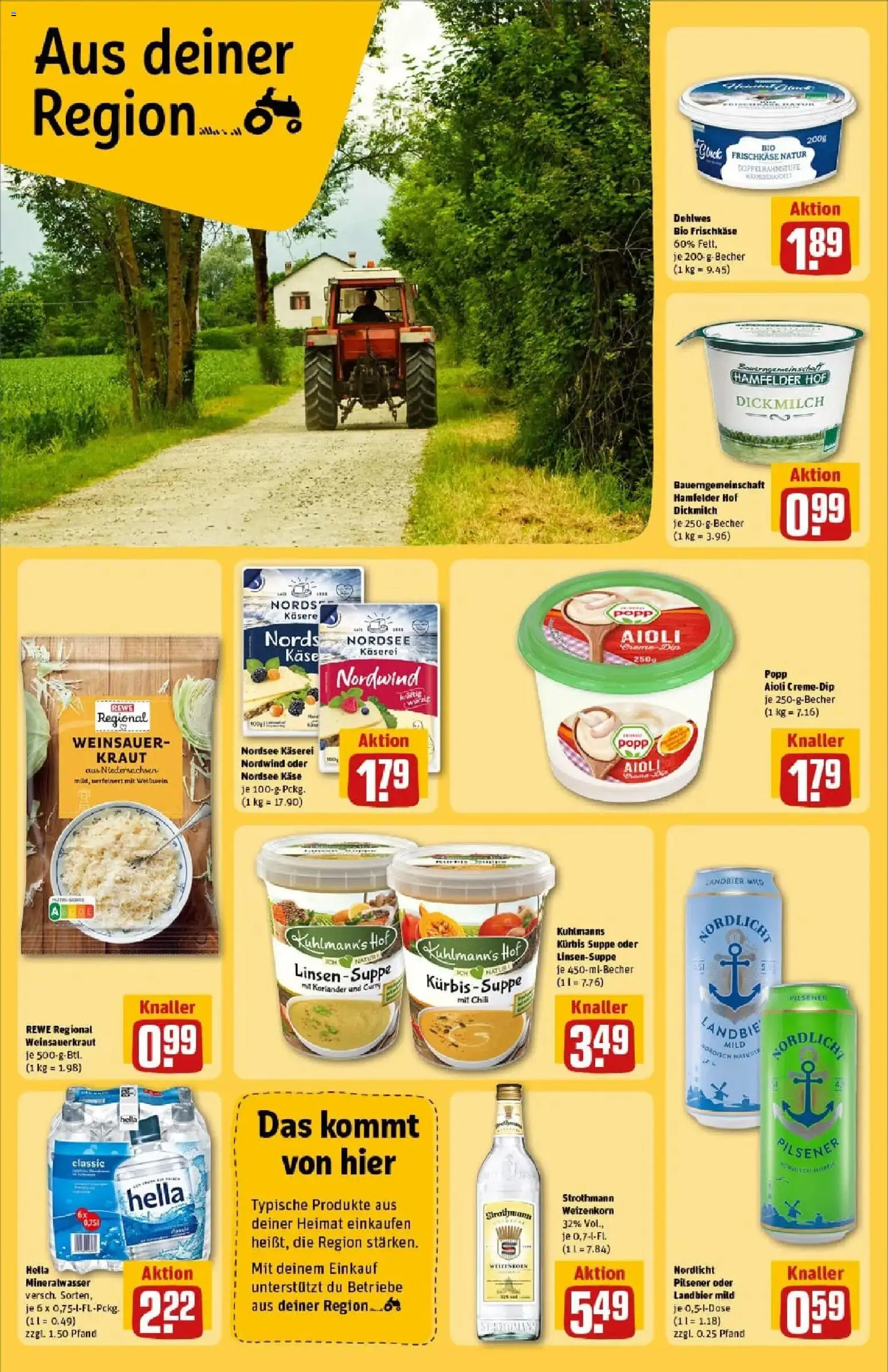 Rewe prospekt Braunschweig	 – gültig ab 26.01.2026 | Seite: 26 | Produkte: Käse, Hella, Chili, Kürbis