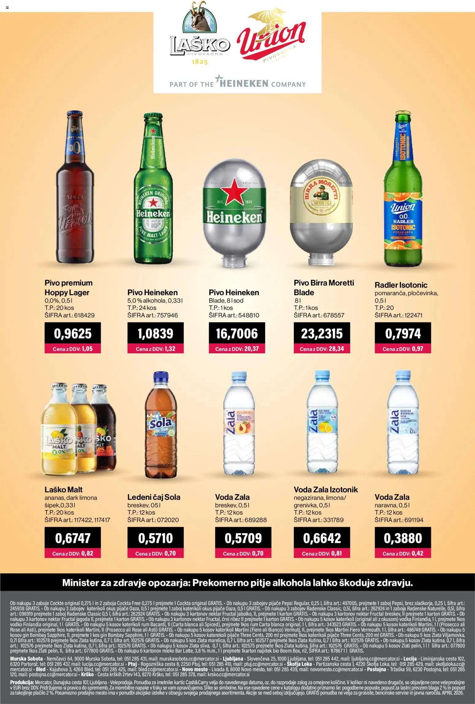 Novi Mercator katalog ponudbe – veljaven od 01.04.2026 | Stran: 24 | Izdelki: Zaboj, Caj, Voda, Limona