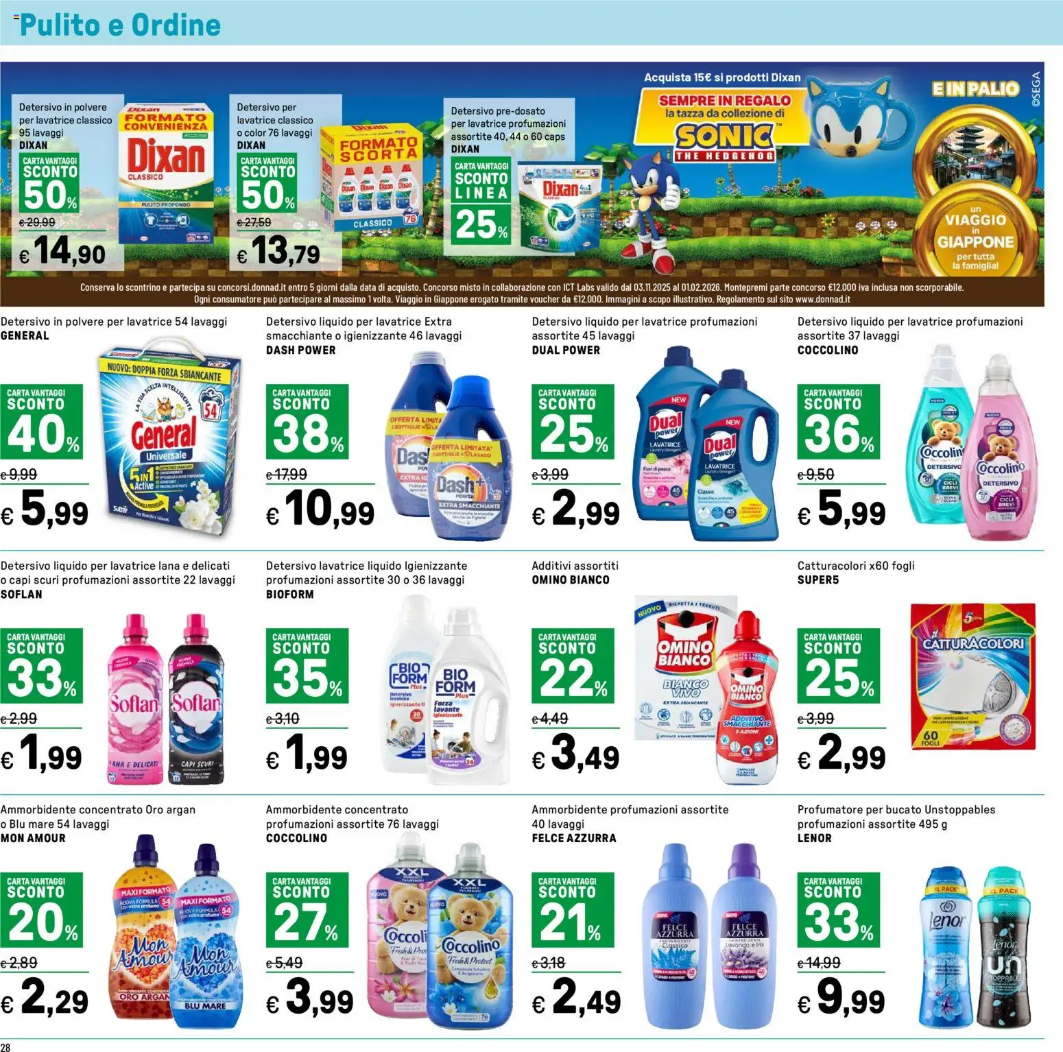 Volantino Iper del 16.01.2026 | Pagina: 28 | Prodotti: Ammorbidente, Pesca, The, Profumo