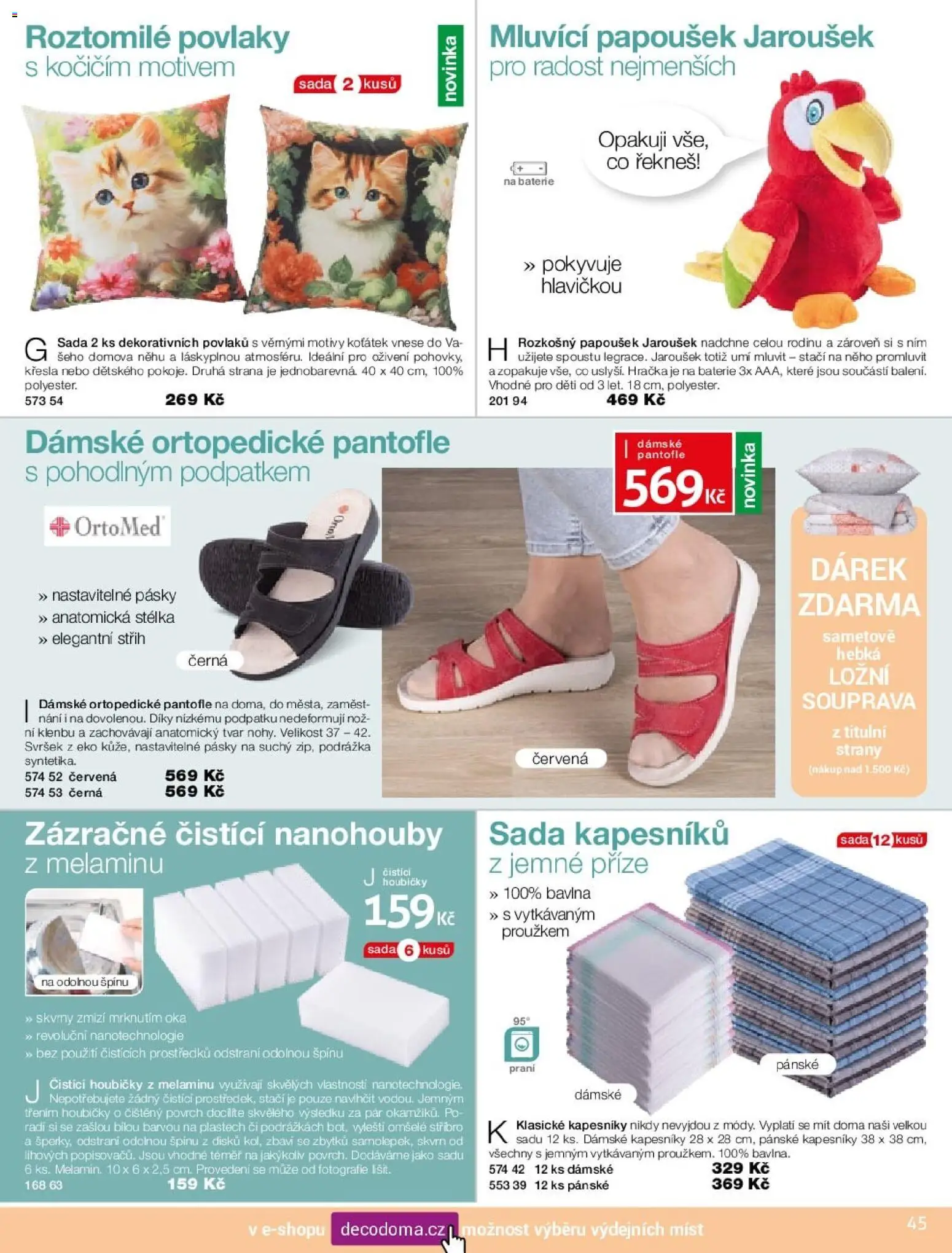 Decodoma katalog od 16.02.2026 | Strana: 45 | Produkty: Pantofle, Křesla, Baterie