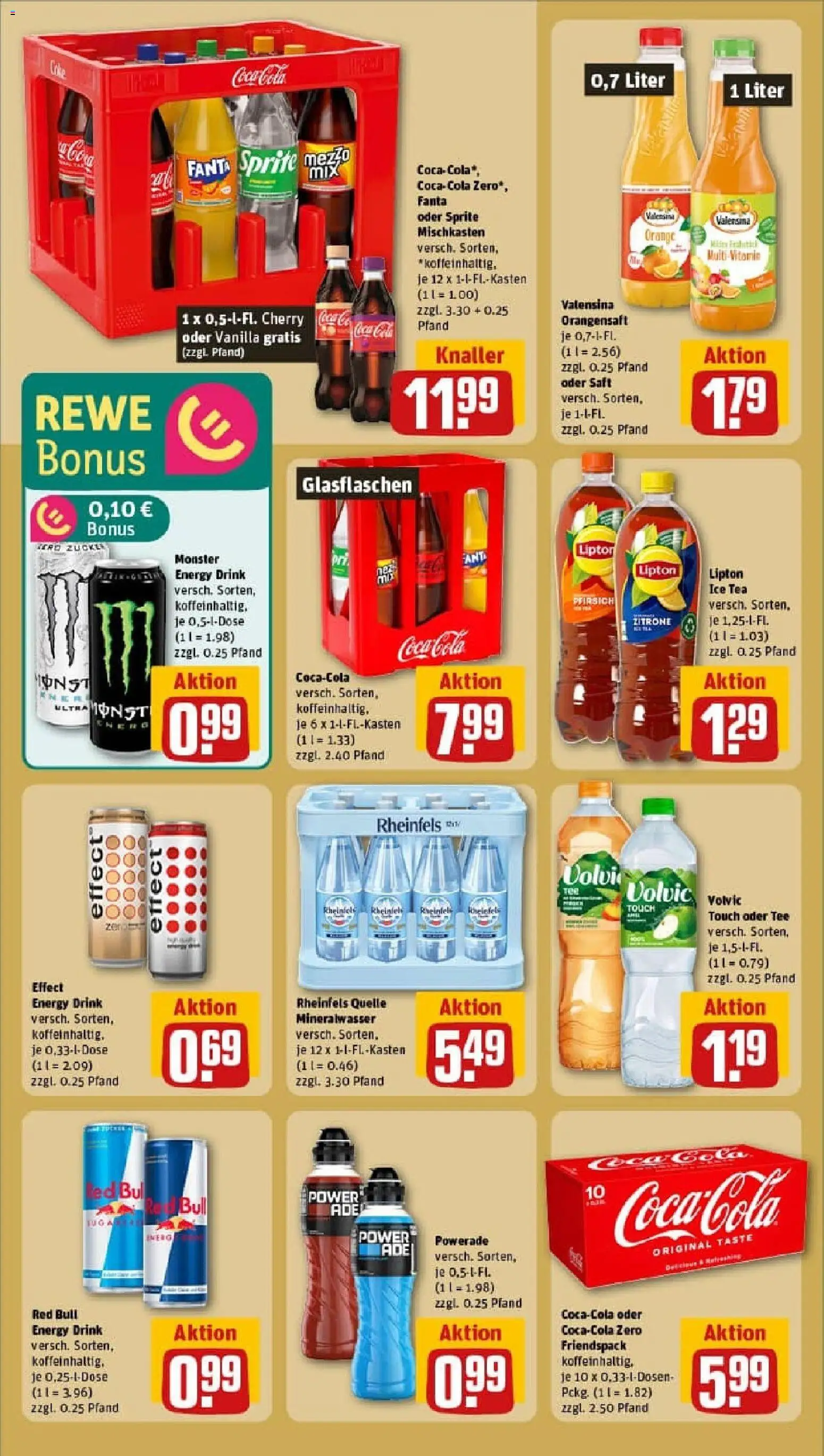 Rewe prospekt Übach / Palenberg	 – gültig ab 26.10.2025 | Seite: 22 | Produkte: Red bull, Coca cola, Mineralwasser, Valensina