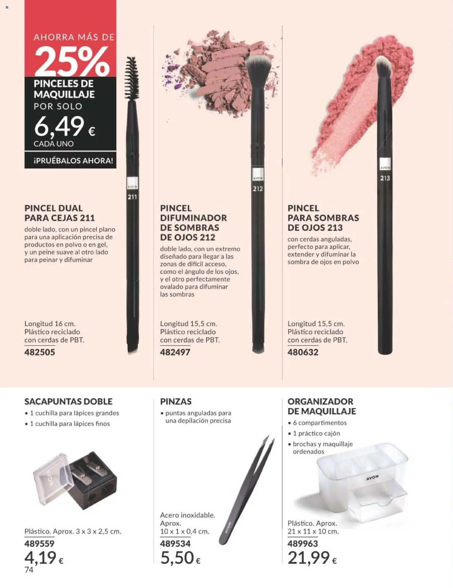 Catálogo AVON campaña 3 │ válido desde el 01.03.2026 | Página: 80 | Productos: Maquillaje, Polvo, Organizador, Sombra de ojos