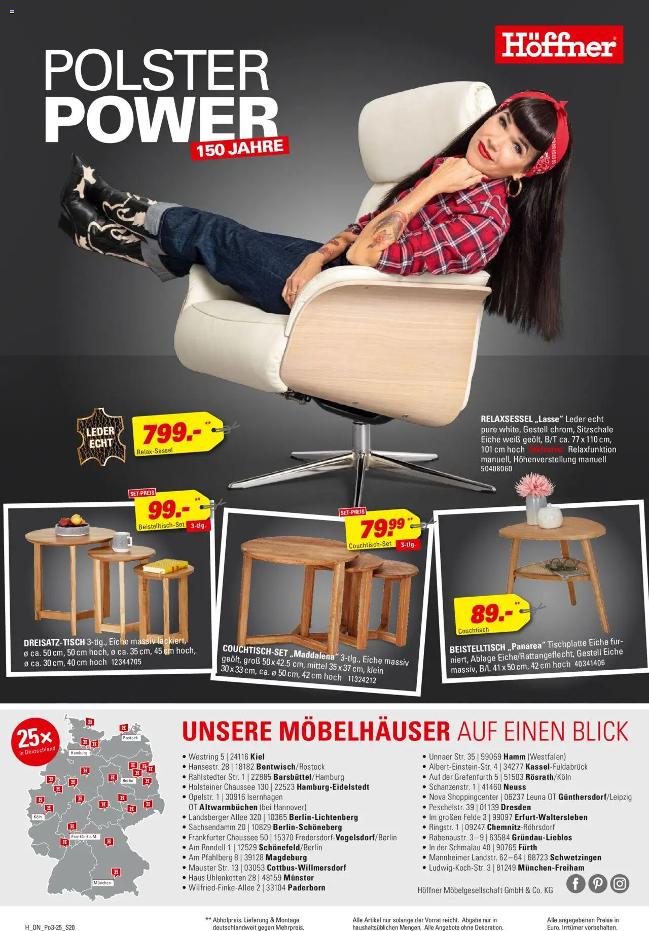 Höffner - Polster Spezial - gültig ab dem 27.08.2025 | Seite: 20 | Produkte: Relaxsessel, Beistelltisch, Couchtisch