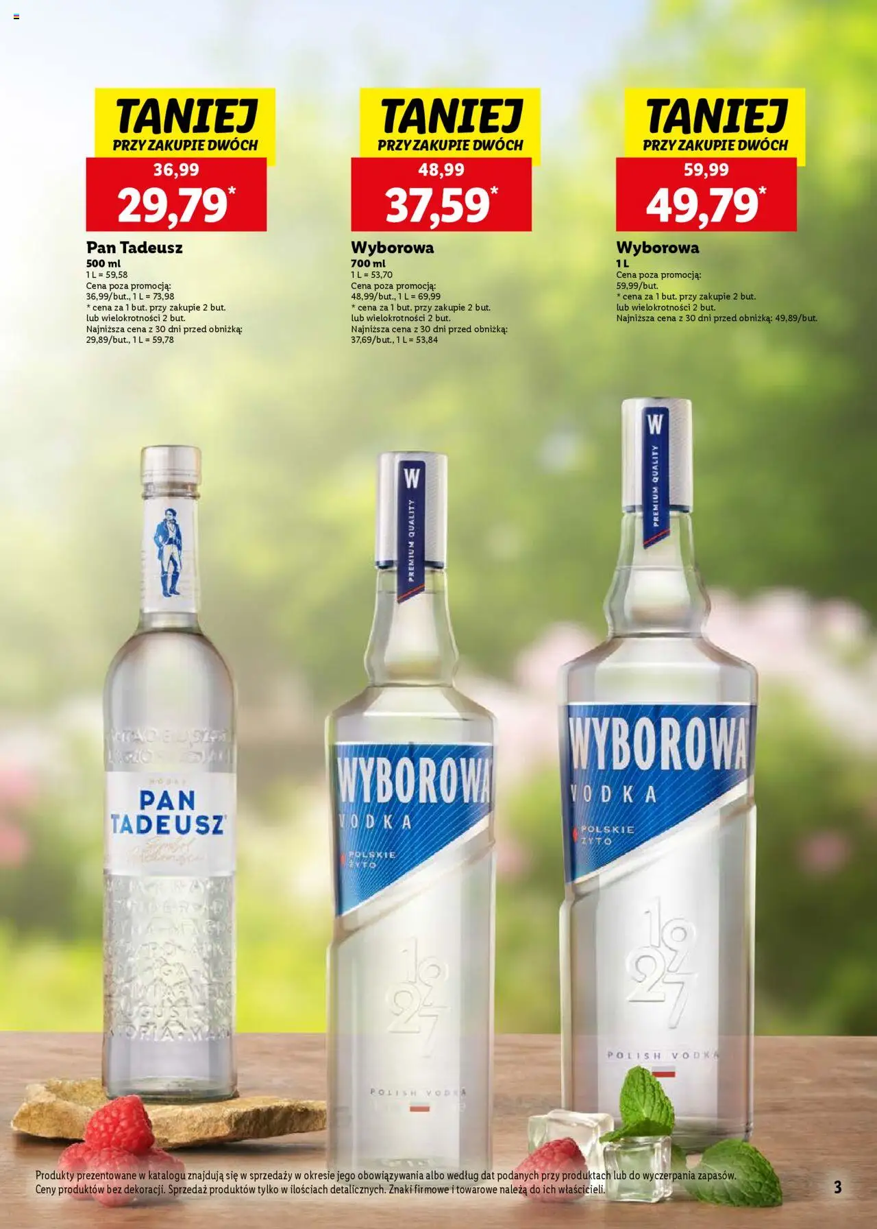 Lidl Katalog alkoholi mocnych od 05.05.2025 | Strona: 3 | Produkty: Vodka