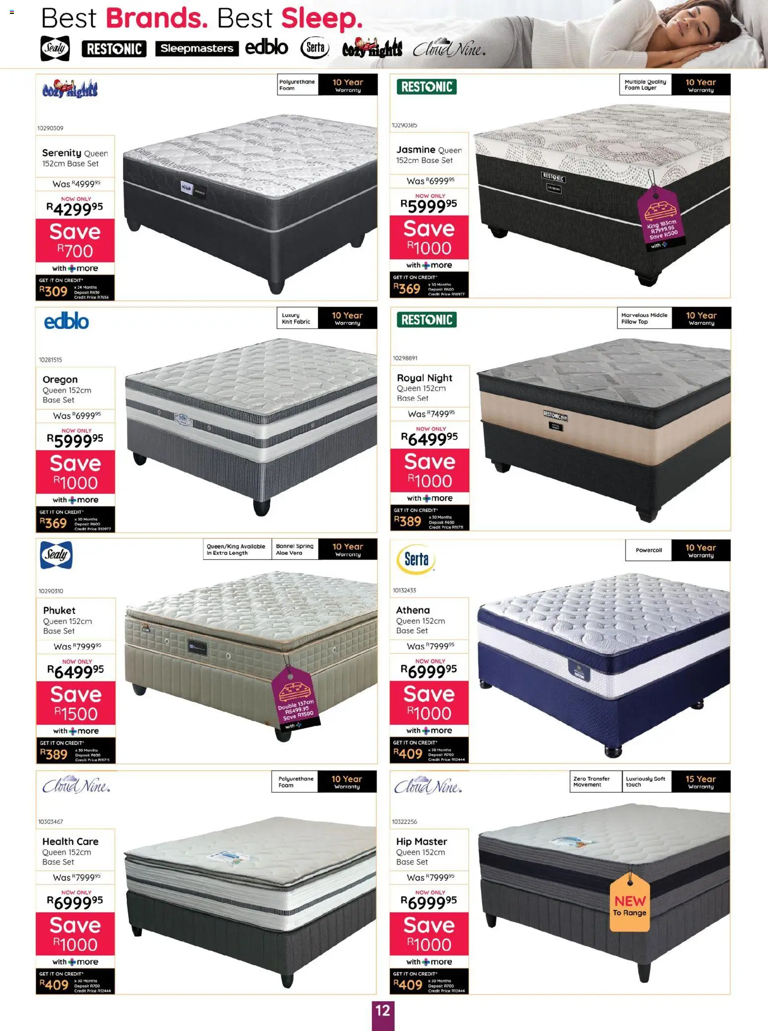 New Bradlows catalogue – valid from 16.04.2026 | Page: 12 | Products: Pillow, Foam