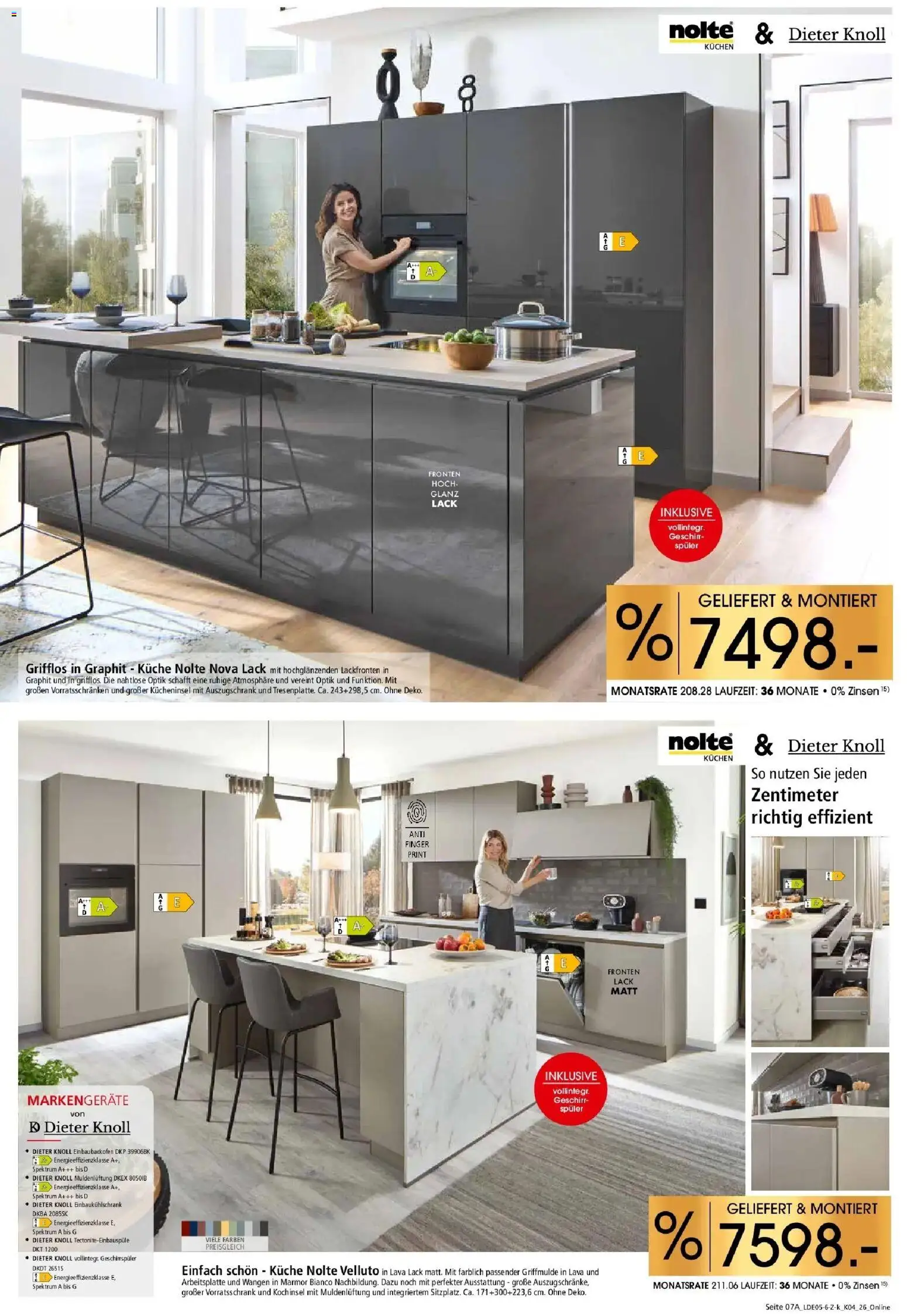 Zurbrüggen - Zurbrüggen: Küchen für ihr Zuhause – gültig ab 03.04.2026 | Seite: 9 | Produkte: Geschirrspüler, Küche, Kuchen