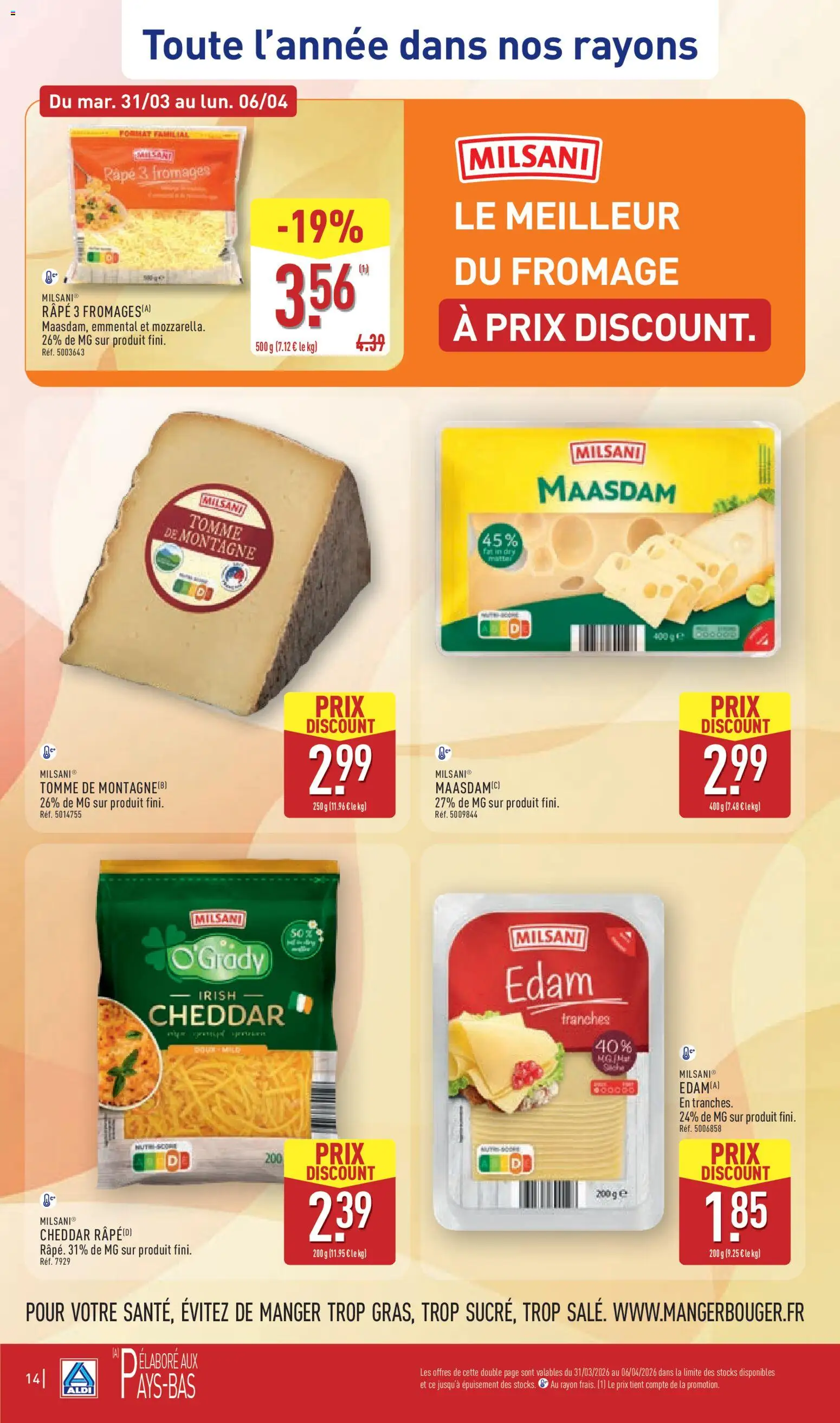 {H1} | Page: 16 | Produits: Emmental, Fromage, Cheddar