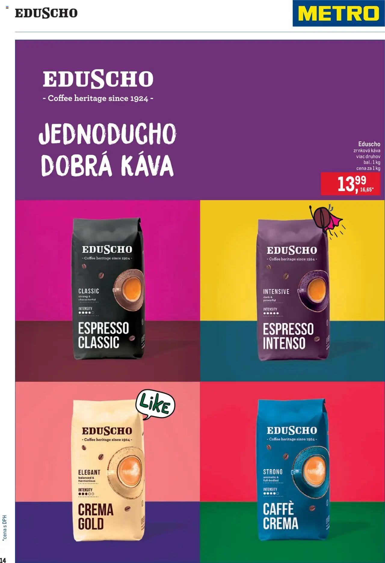 Metro Obchodní partneri │ platný od 27.08.2025 | Strana: 14 | Produkty: Káva, Zrnková káva