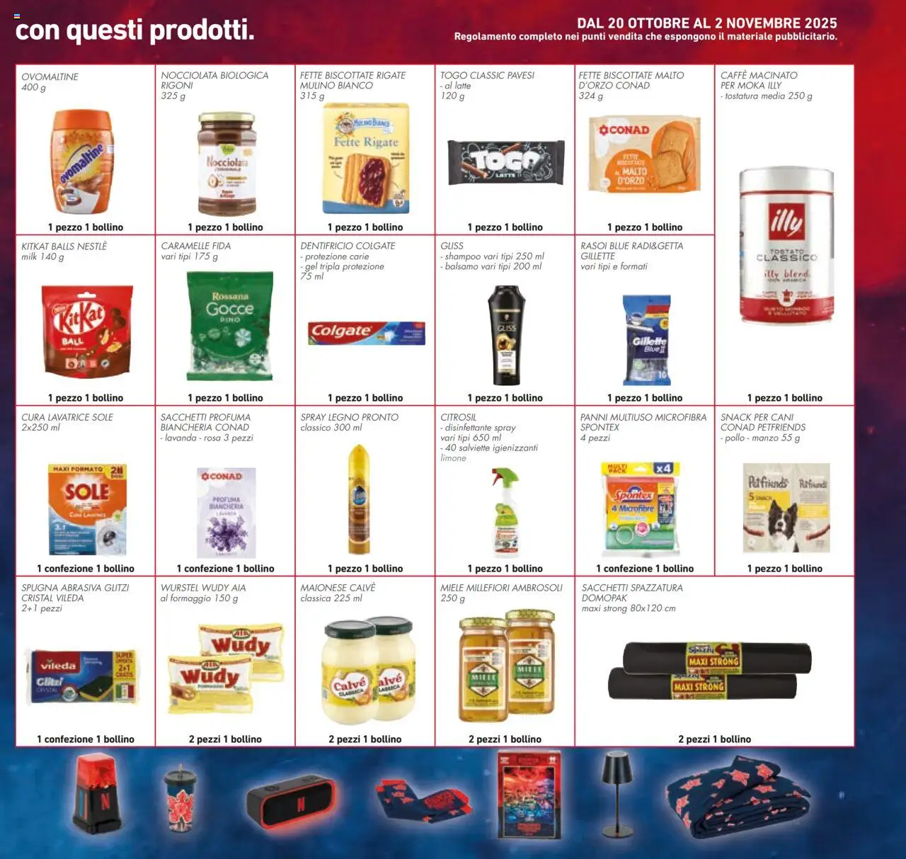 Volantino Conad del 22.10.2025 | Pagina: 37 | Prodotti: Balsamo, Pollo, Maionese, Miele
