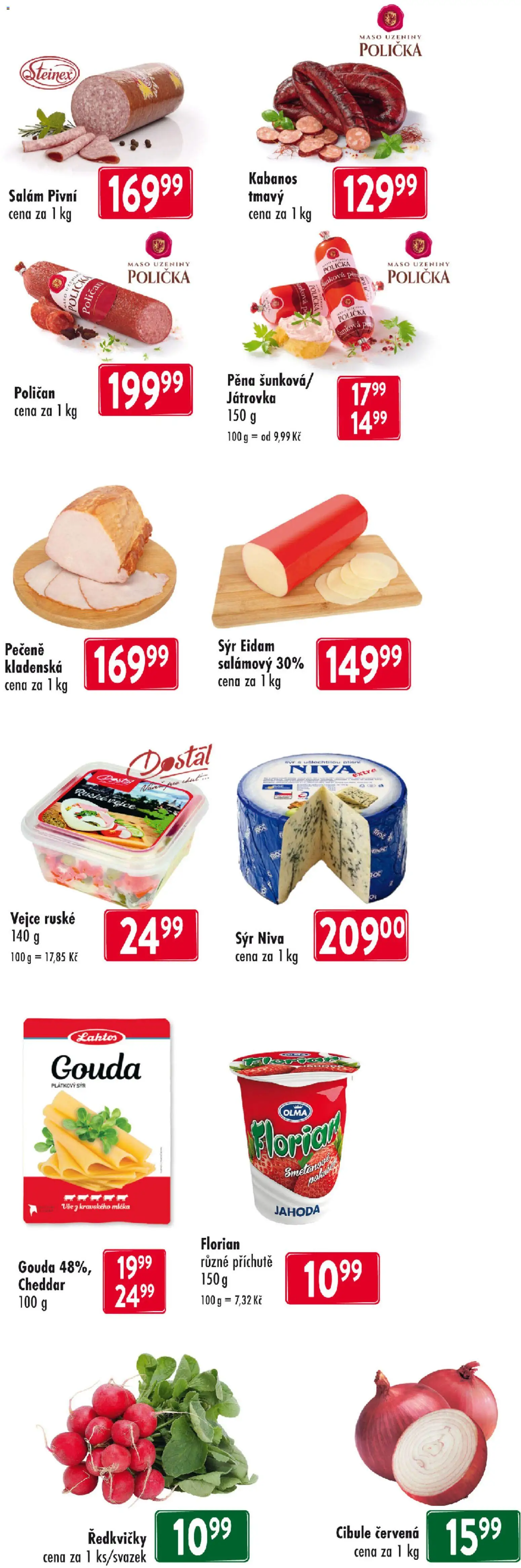 Astur & Qanto leták od 30.04.2026 | Strana: 2 | Produkty: Polička, Uzeniny, Niva, Cibule