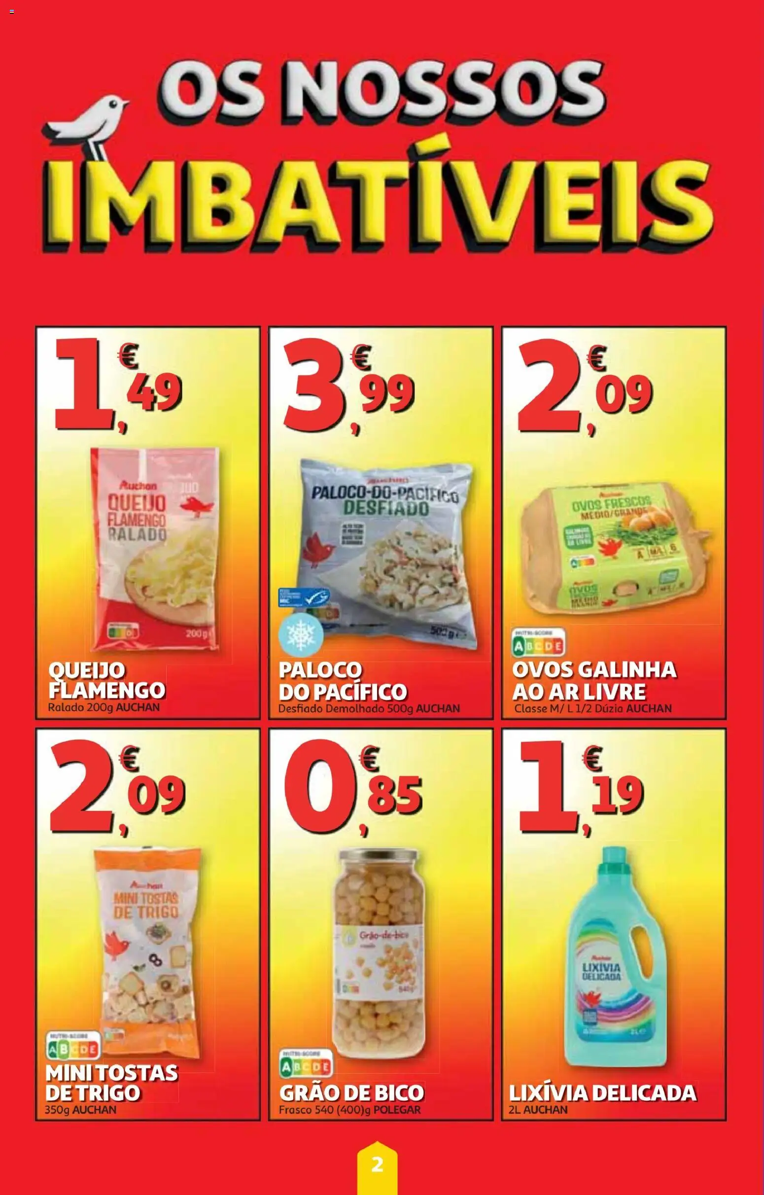 Minipreço folheto │ válido de 18.12.2025 | Página: 2 | Produtos: Tostas, Queijo, Ovos