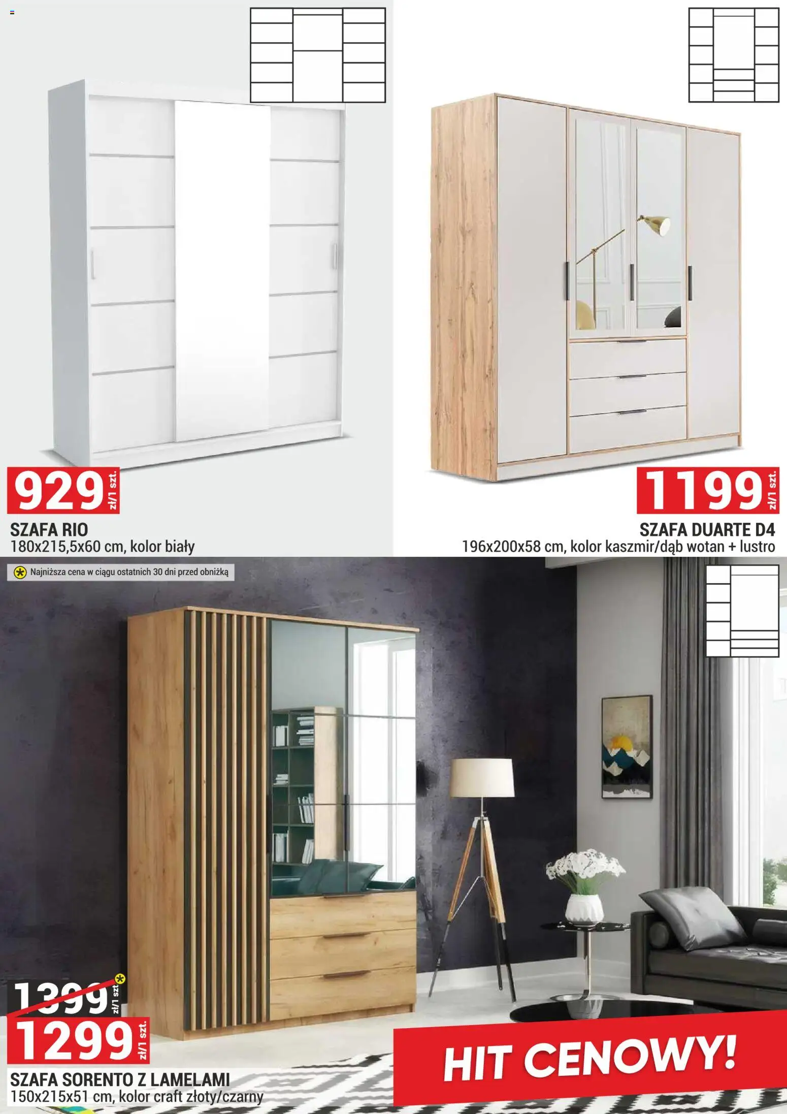 Merkury Market Gazetka - Meble, Wypoczynki, Materace od 02.01.2026 | Strona: 36 | Produkty: Szafa, Lustro
