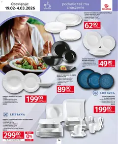 Pogląd oferty "Selgros cash&carry - Katalog Home&Deco" - ważna od 19.02.2026 | Strona: 14 | Produkty: Talerze