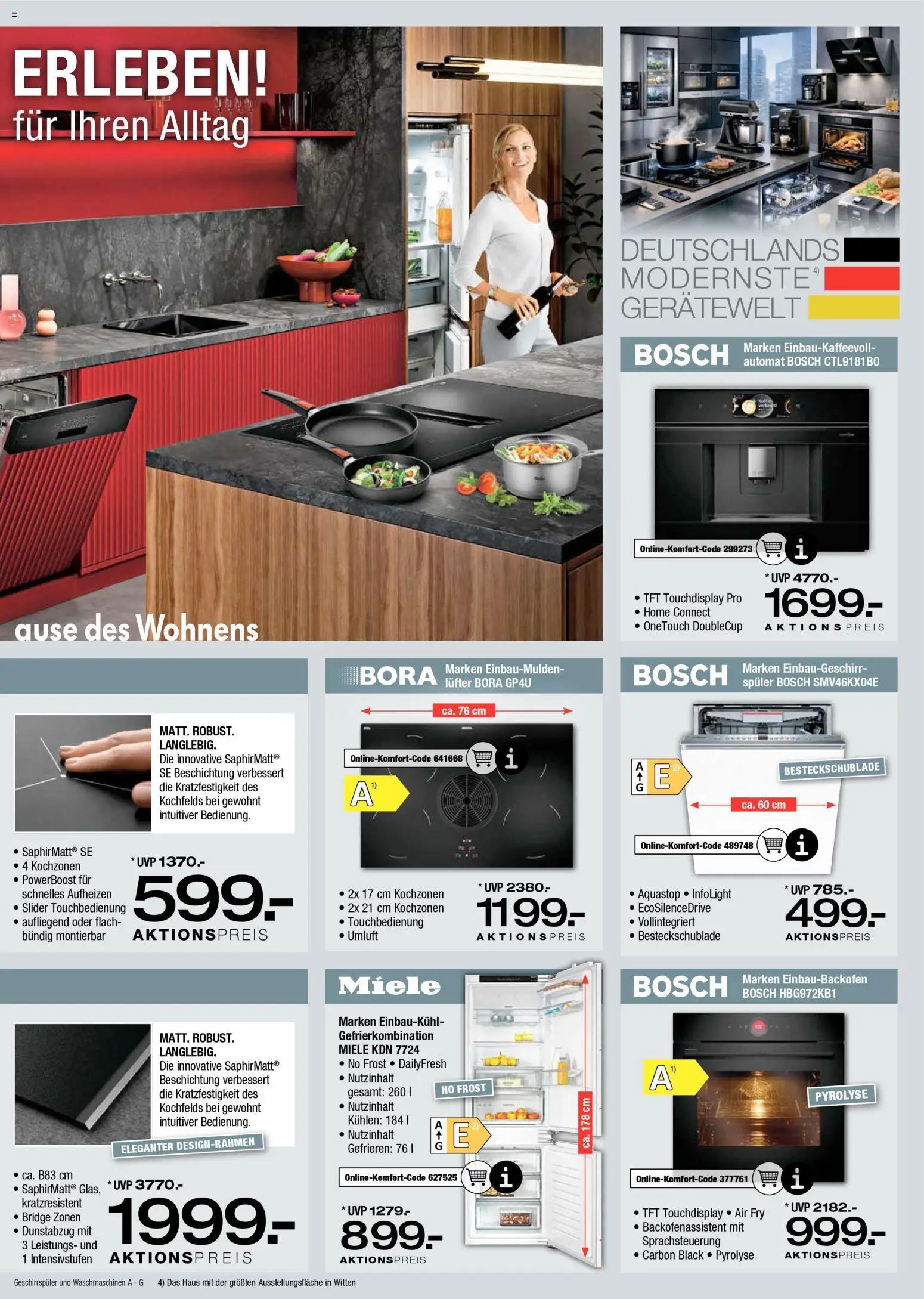 Ostermann Küchen Spezial – gültig ab 06.03.2026 | Seite: 15 | Produkte: Miele, Bosch, Geschirrspüler, Dunstabzug