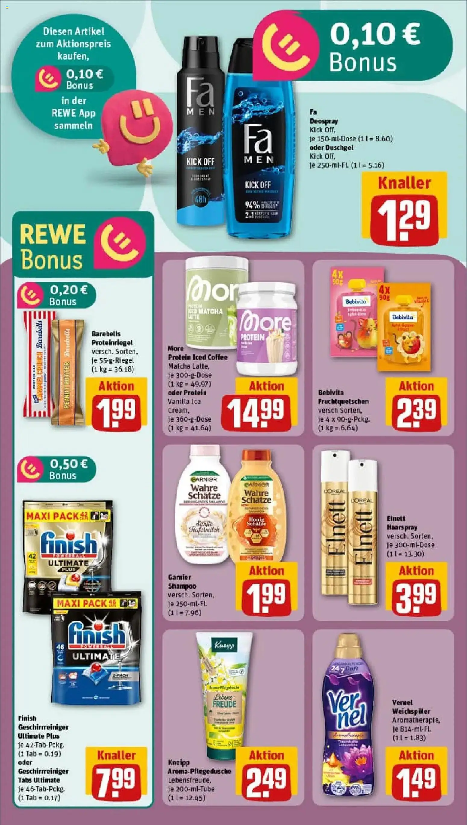 Rewe prospekt Berlin / Kreuzberg	 – gültig ab 11.01.2026 | Seite: 20 | Produkte: Shampoo, Weichspüler, Deospray, Vernel