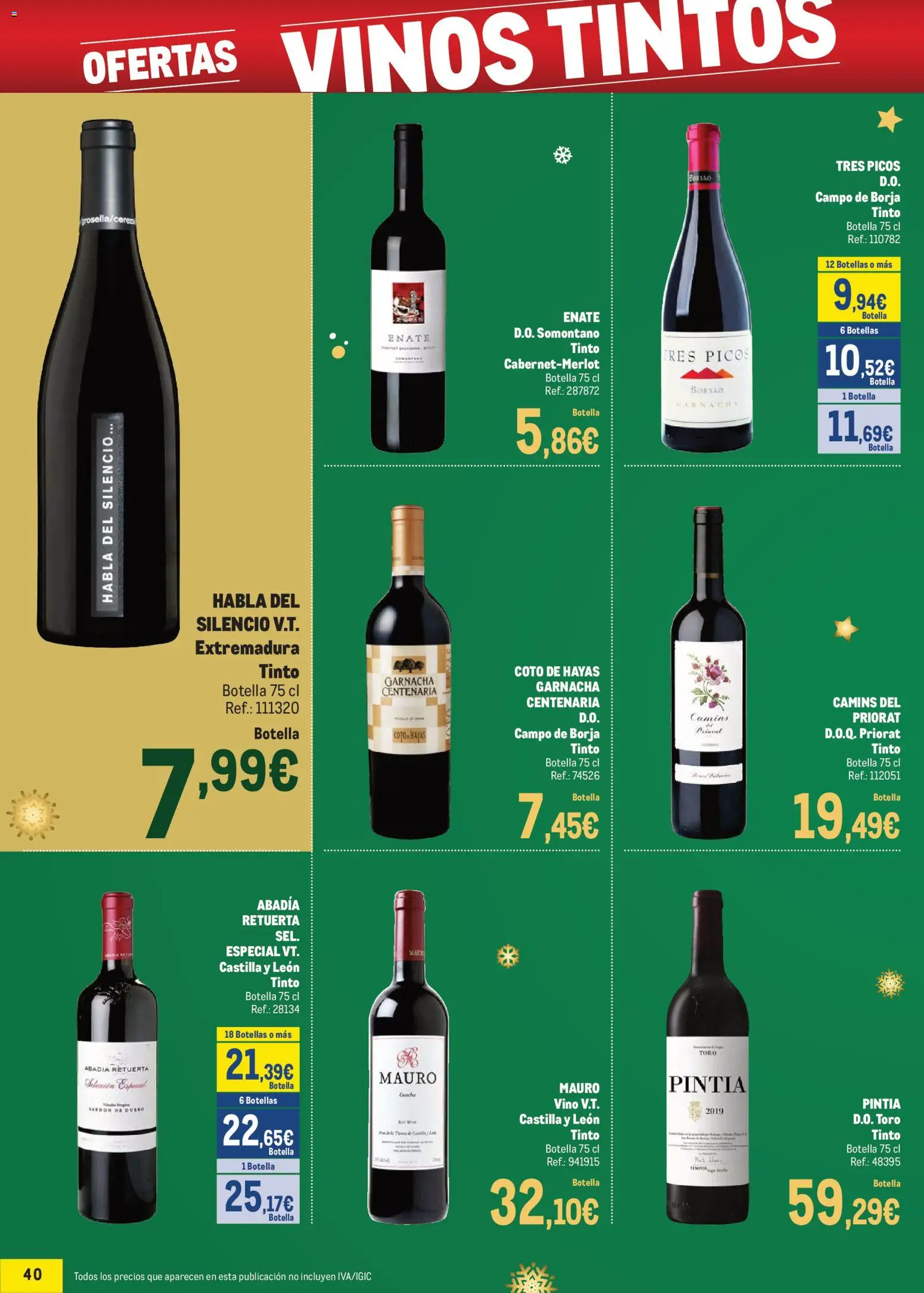 Makro - Precios Especial Levante │ válido desde el 09.12.2025 | Página: 40 | Productos: Vino