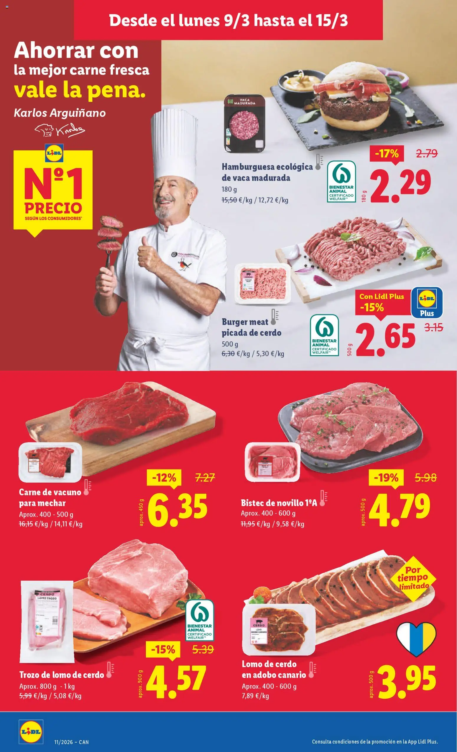 Lidl folleto │ válido desde el 09.03.2026 | Página: 4 | Productos: Cerdo, Σοκολατούχο γάλα