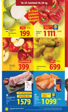 Fejes káposzta, Jó választás a hazai - amely érvényes a következő dátumtól: 22.10.2025 | Oldal: 50 | Termékek: Káposzta, Lazacfilé, Alma, Kaliforniai paprika