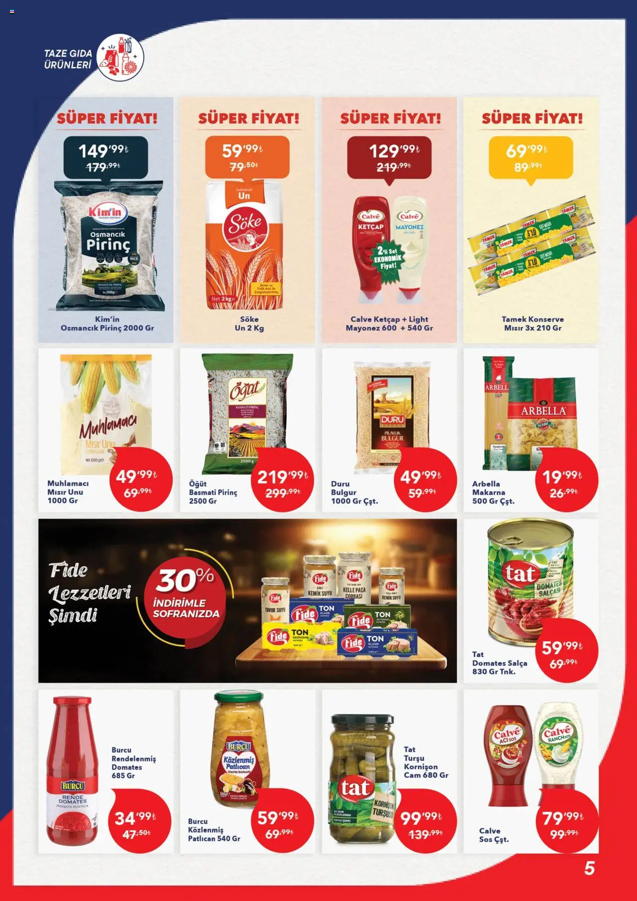 Kim Market Katalog - Marmara Insert - 18.09.2025 tarihinden itibaren geçerlidir | Sayfa: 5 | Ürünler: Pirinç, Ketçap, Sos, Mısır