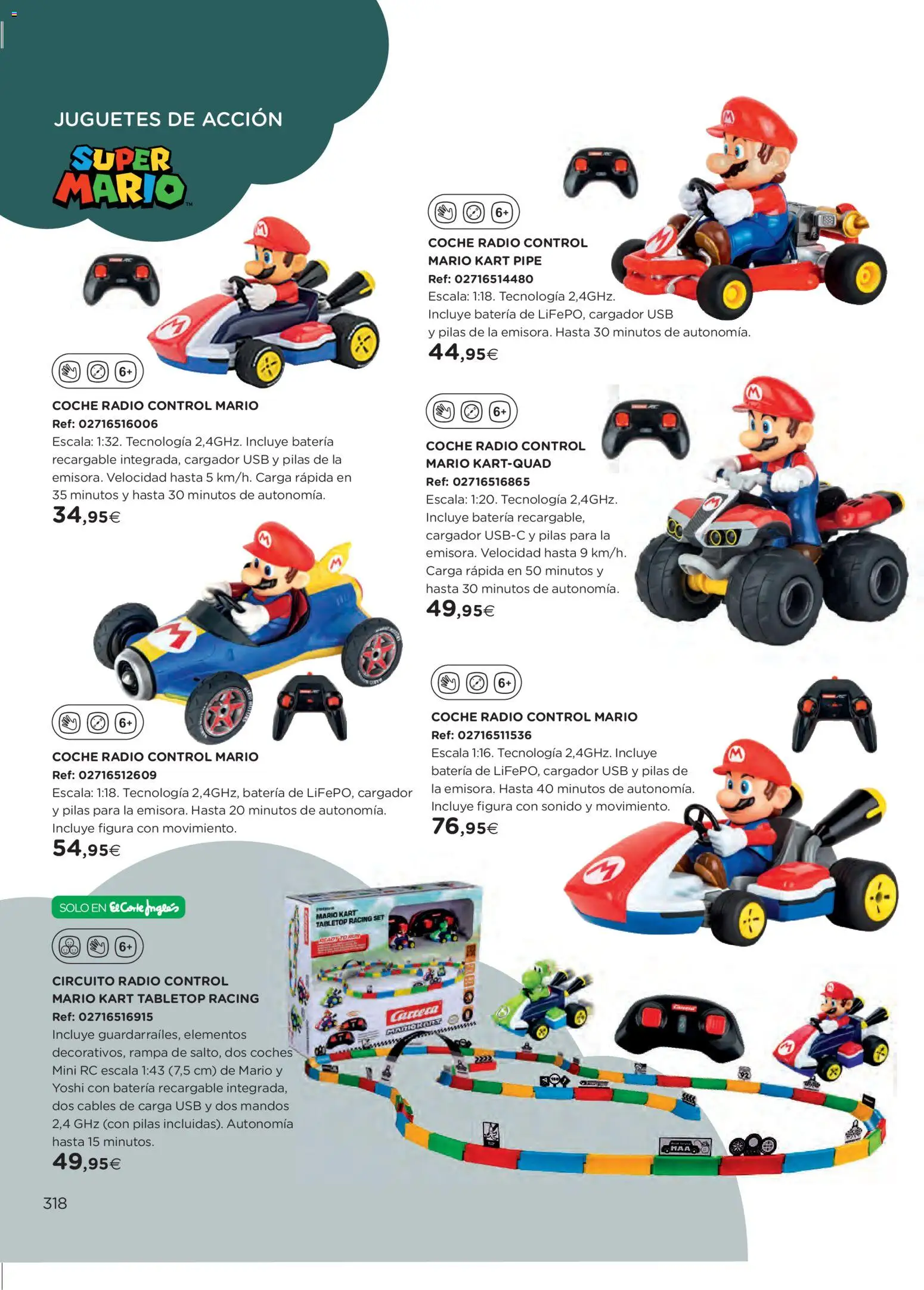 El Corte Inglés ofertas │ válido desde el 27.10.2025 | Página: 318 | Productos: Juguetes, Radio, USB, Batería