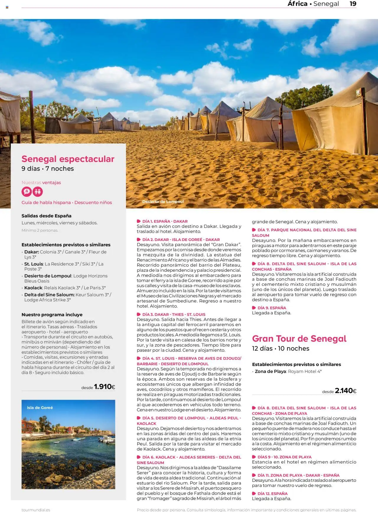 Viajes El Corte Inglés Africa y Oriente Medio │ válido desde el 01.01.2025 | Página: 19 | Productos: Colonia