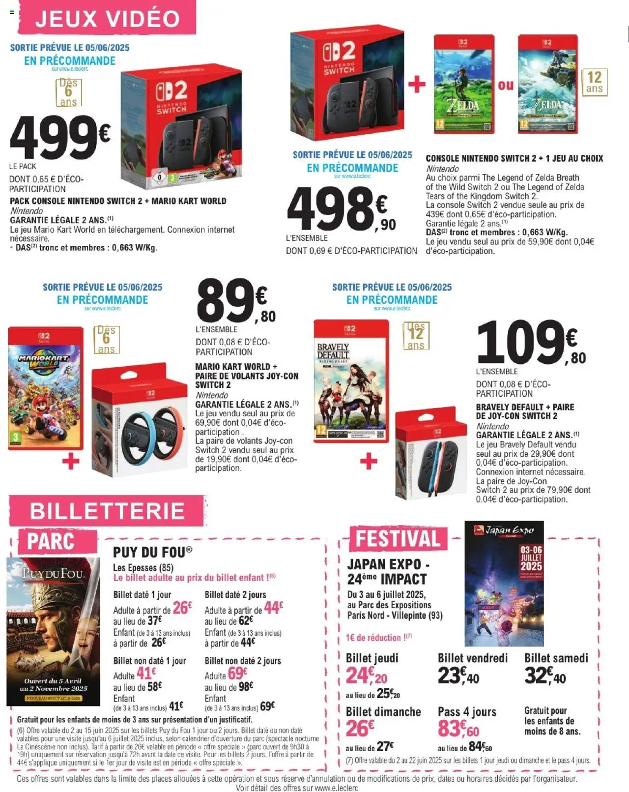  | Page: 18 | Produits: console Nintendo Switch, Calendrier, Jeux, Thé
