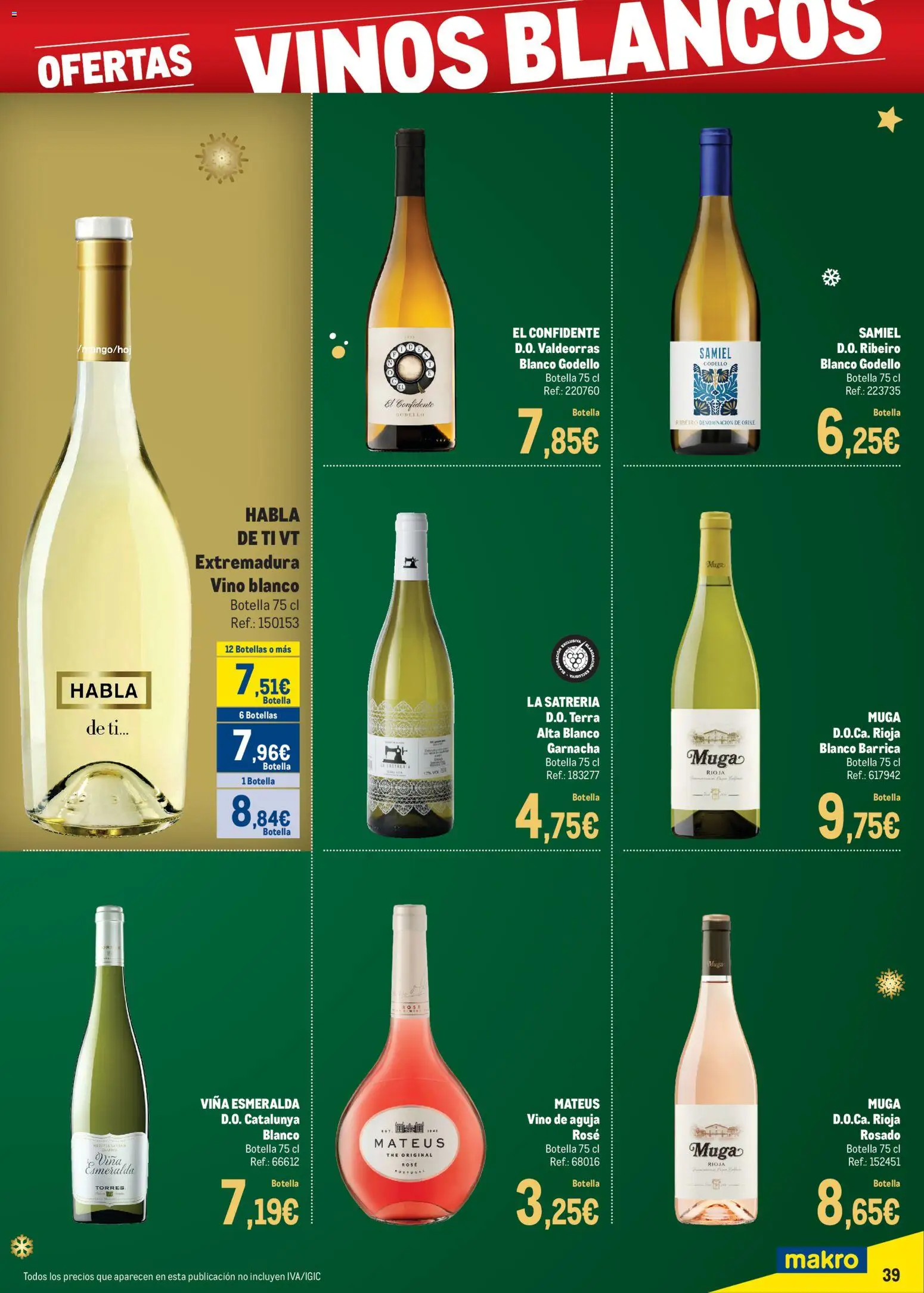 Makro - Precios Navidad Canarias │ válido desde el 24.11.2025 | Página: 39 | Productos: Vino
