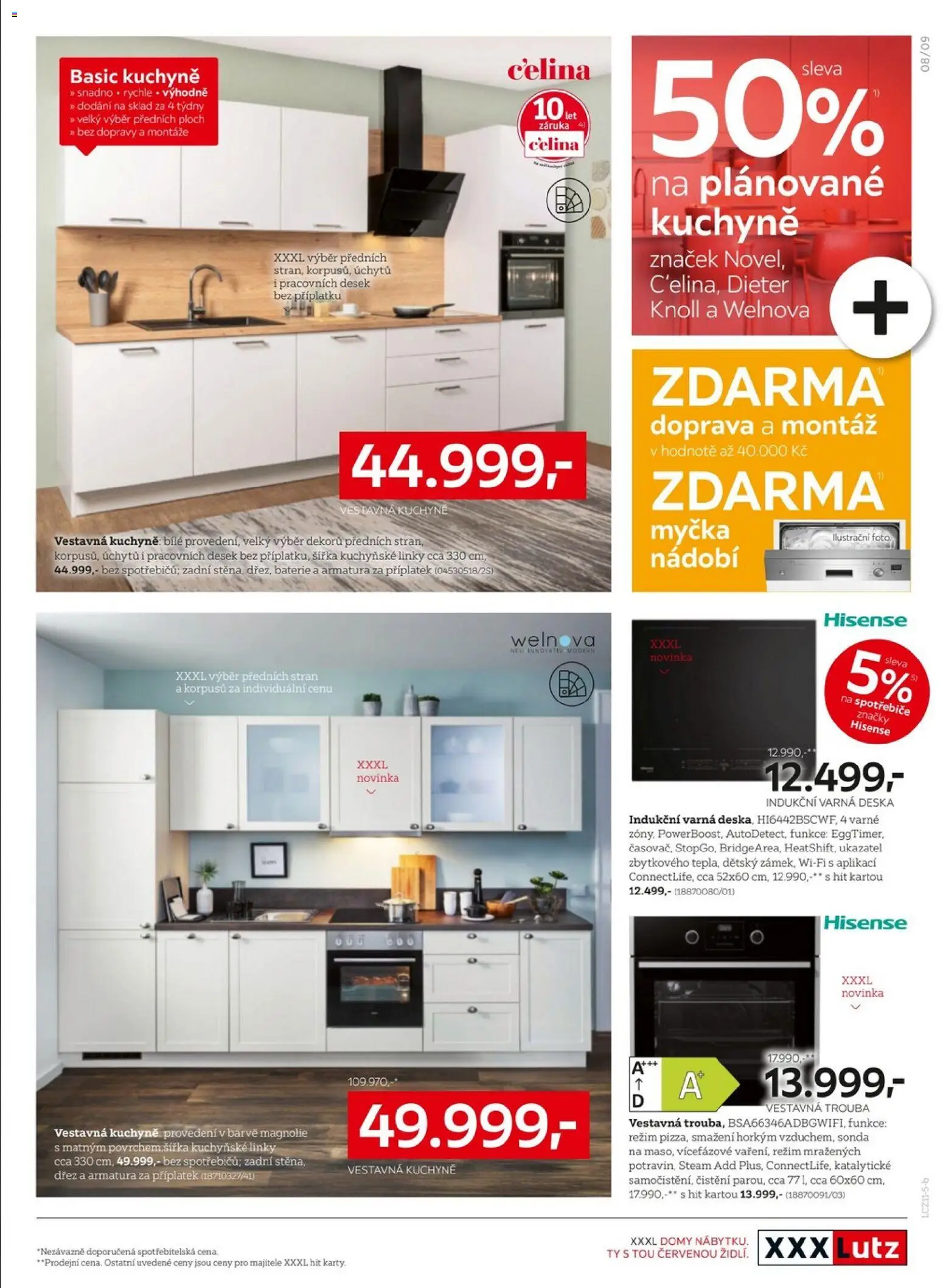 XXXLutz Black Friday od 10.11.2025 | Strana: 9 | Produkty: Myčka, Dřez, Varná deska, Kuchyně