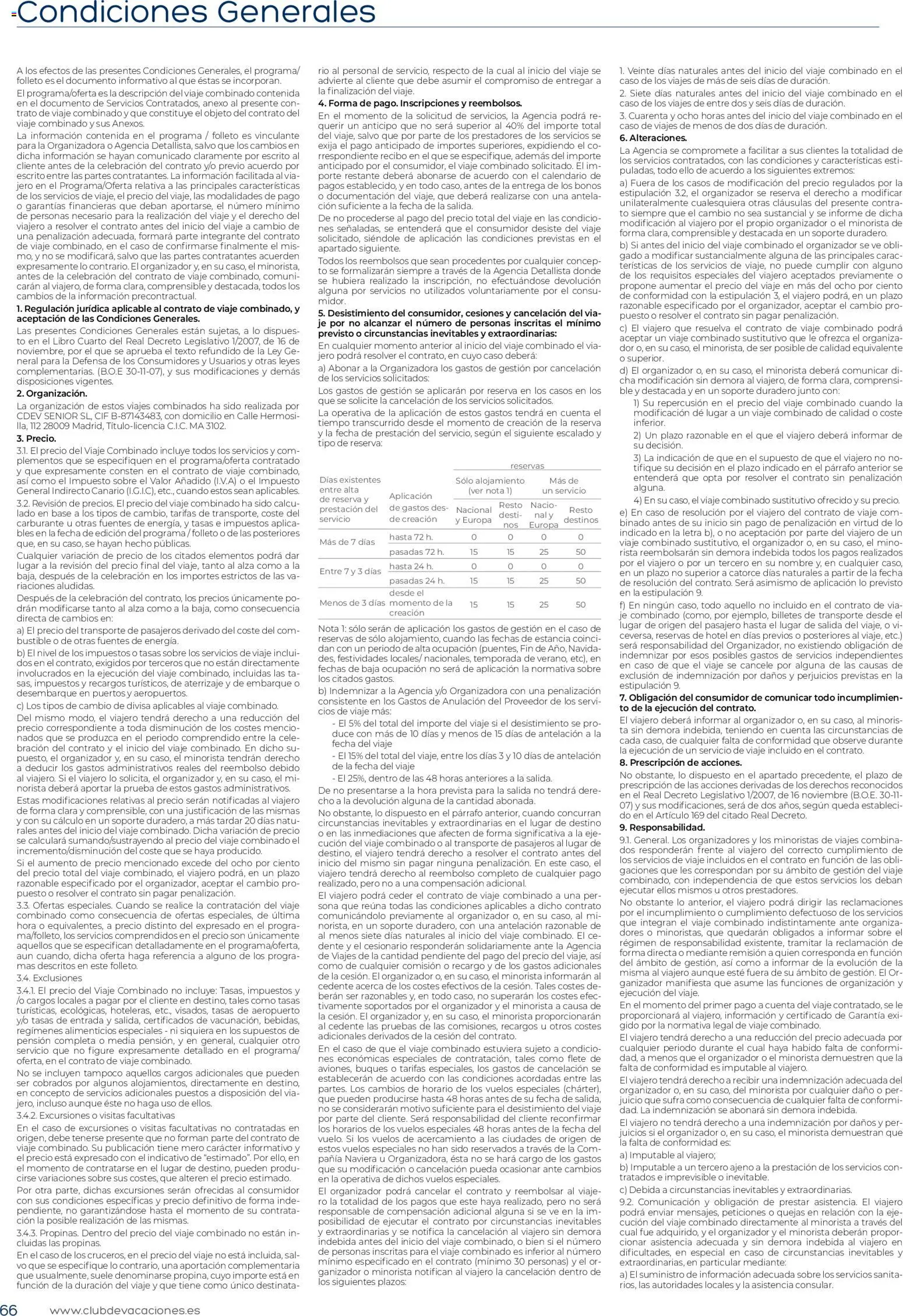 Viajes El Corte Inglés Adineko genérico │ válido desde el 01.02.2026 | Página: 66 | Productos: General, Organizador