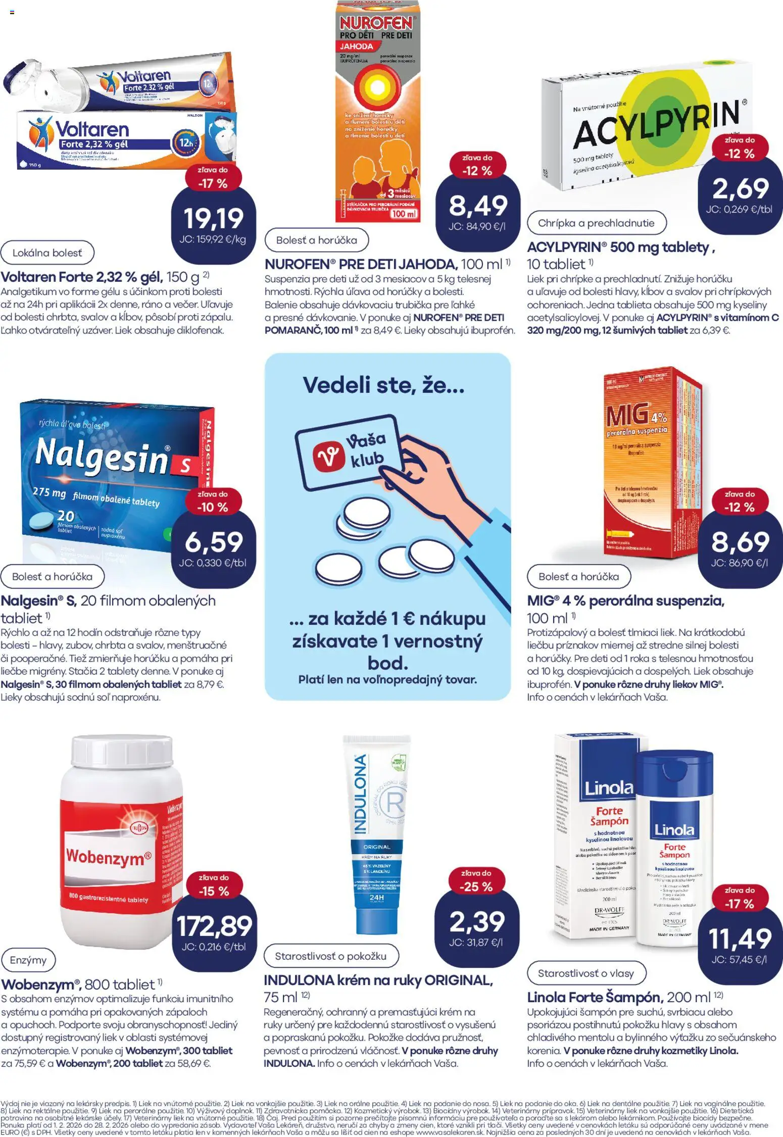 Nové Vaša lekáreň akcie – leták je platný od 01.02.2026 | Strana: 6