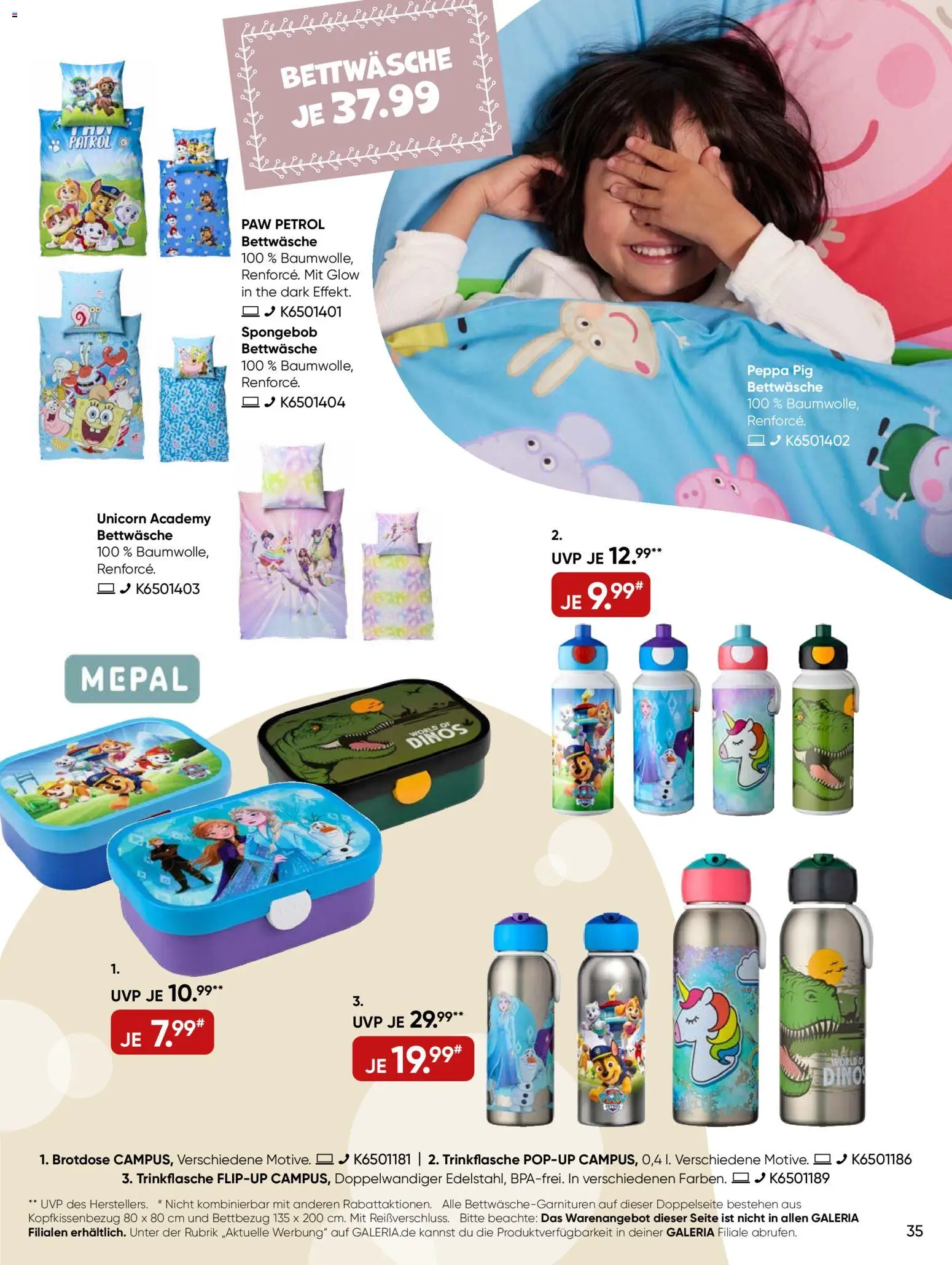 Galeria Karstadt Kaufhof  Weihnachtsmagazin – gültig ab 27.10.2025 | Seite: 35 | Produkte: Bettwäsche