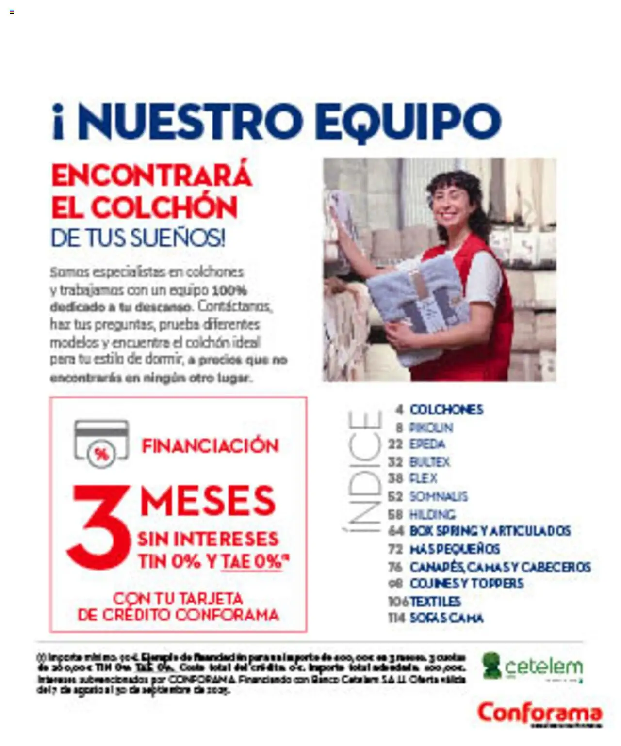 Conforama folleto │ válido desde el 07.08.2025 | Página: 7 | Productos: Colchon