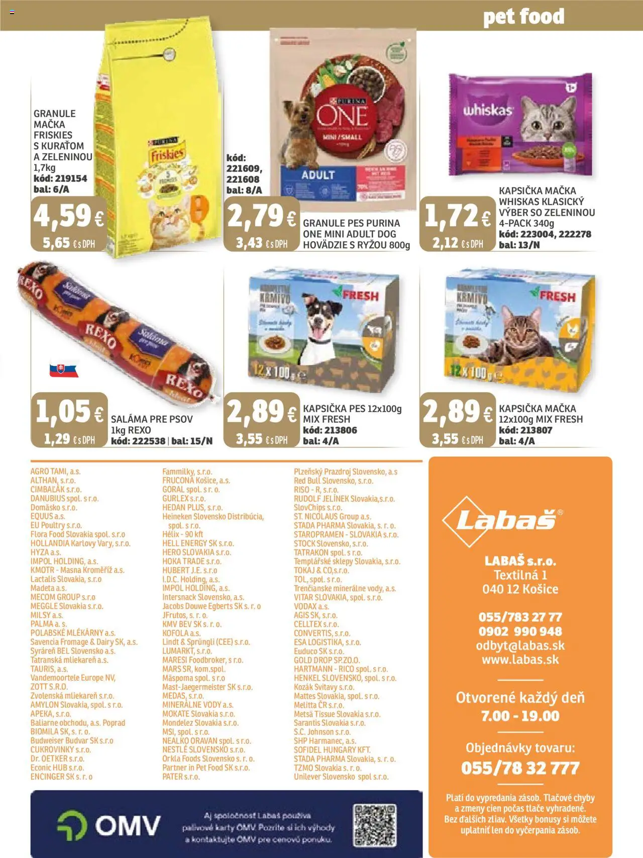 Nové Labaš akcie – leták je platný od 19.09.2025 | Strana: 35 | Produkty: Saláma, Red Bull, Kofola, Whiskas