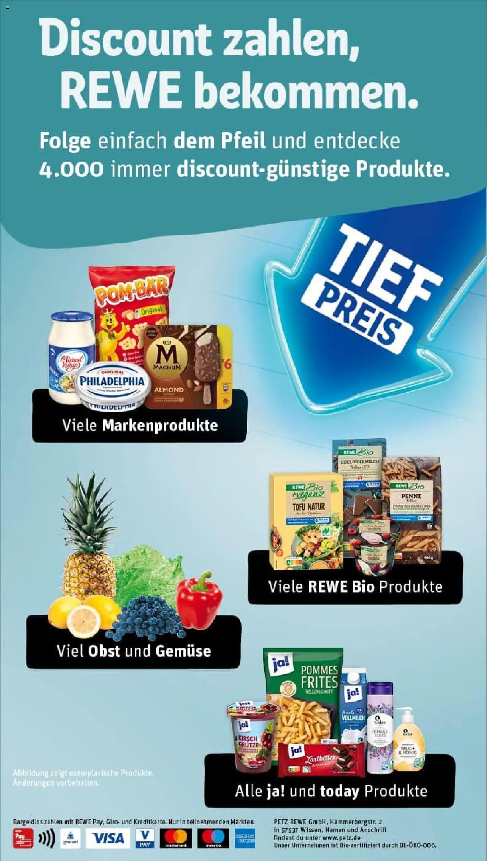 Rewe prospekt Neunkirchen	 – gültig ab 26.10.2025 | Seite: 36 | Produkte: Milch, Pommes frites, POM-BÄR, Gemüse